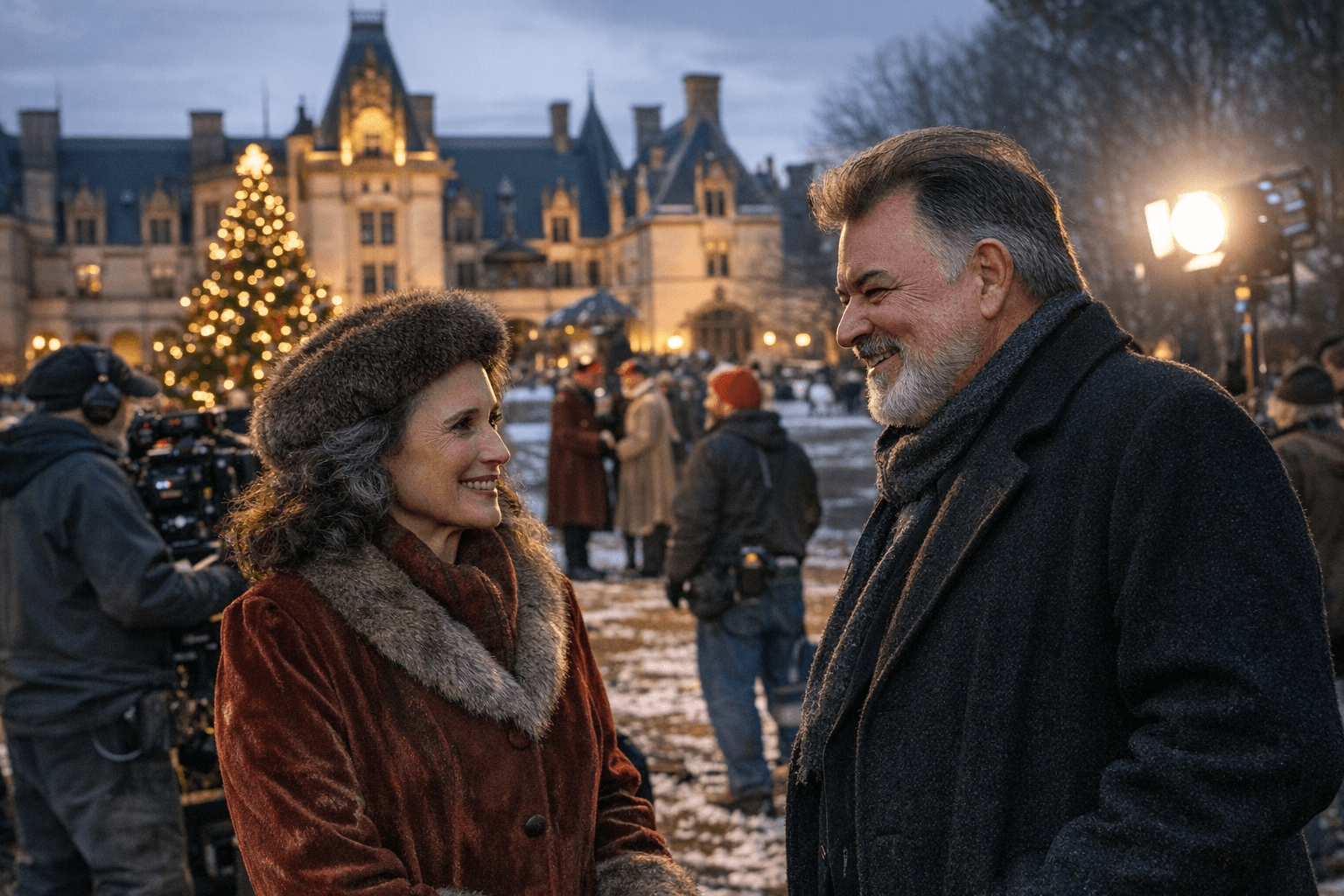 A Grand Biltmore Christmas wraps in Asheville; Andie MacDowell, Jonathan Frakes added