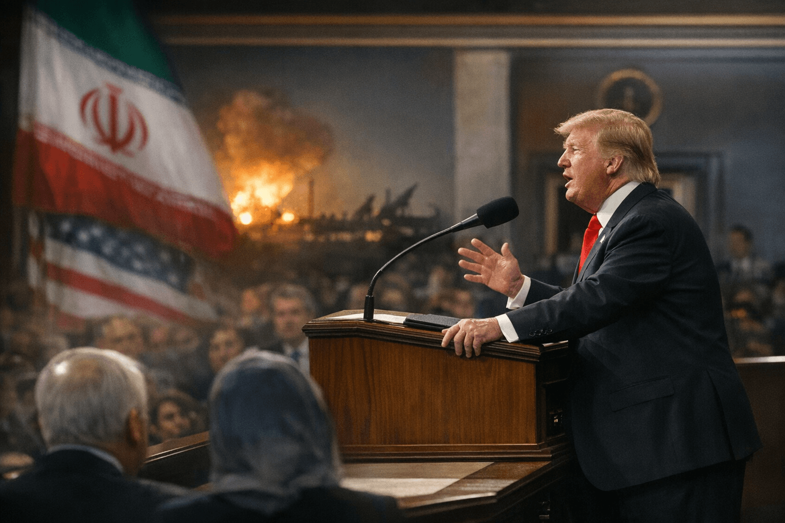 Trump offers no clear Iran policy in State of the Union address