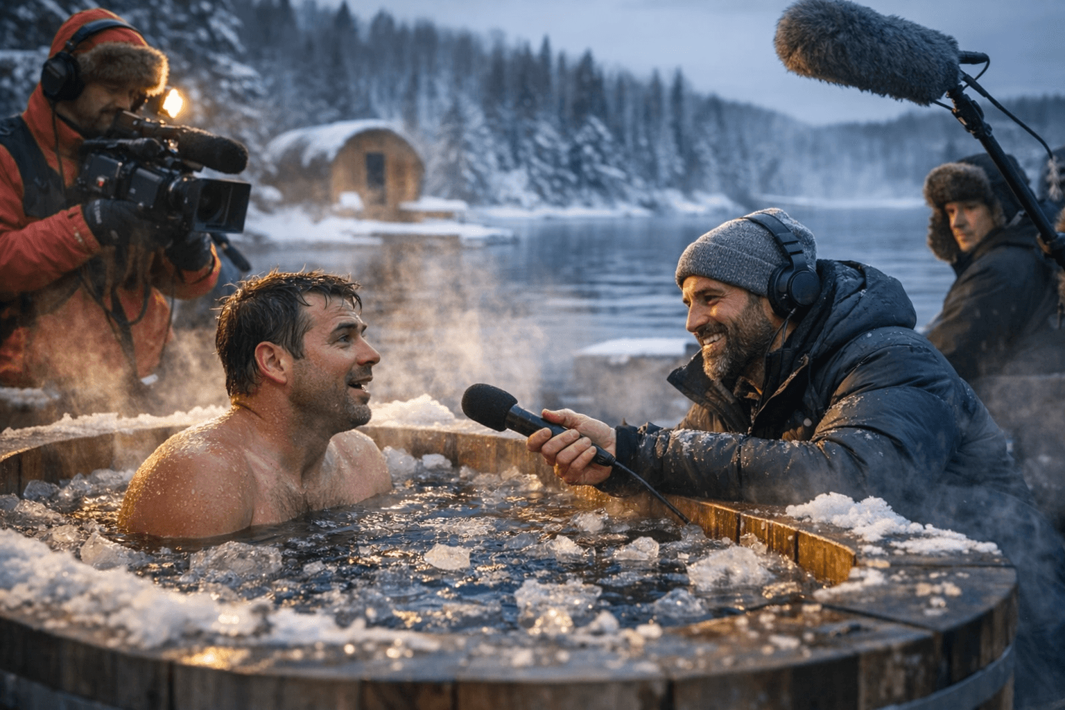 Bonjour Québec debuts Cold Plunge series pairing interviews with five-minute ice baths