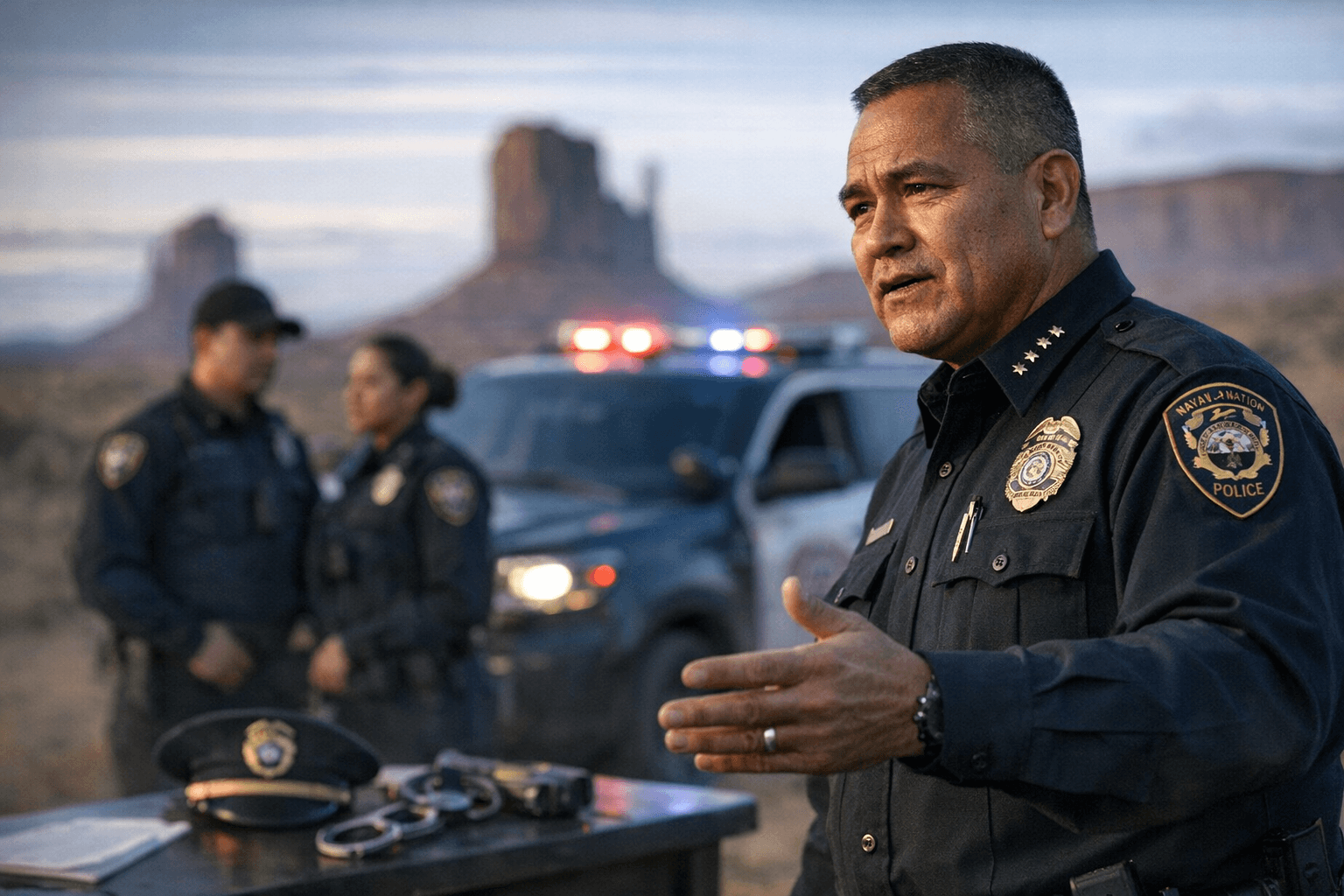 Navajo Nation Police Chief Daryl Noon unveils Road to 500 recruitment plan