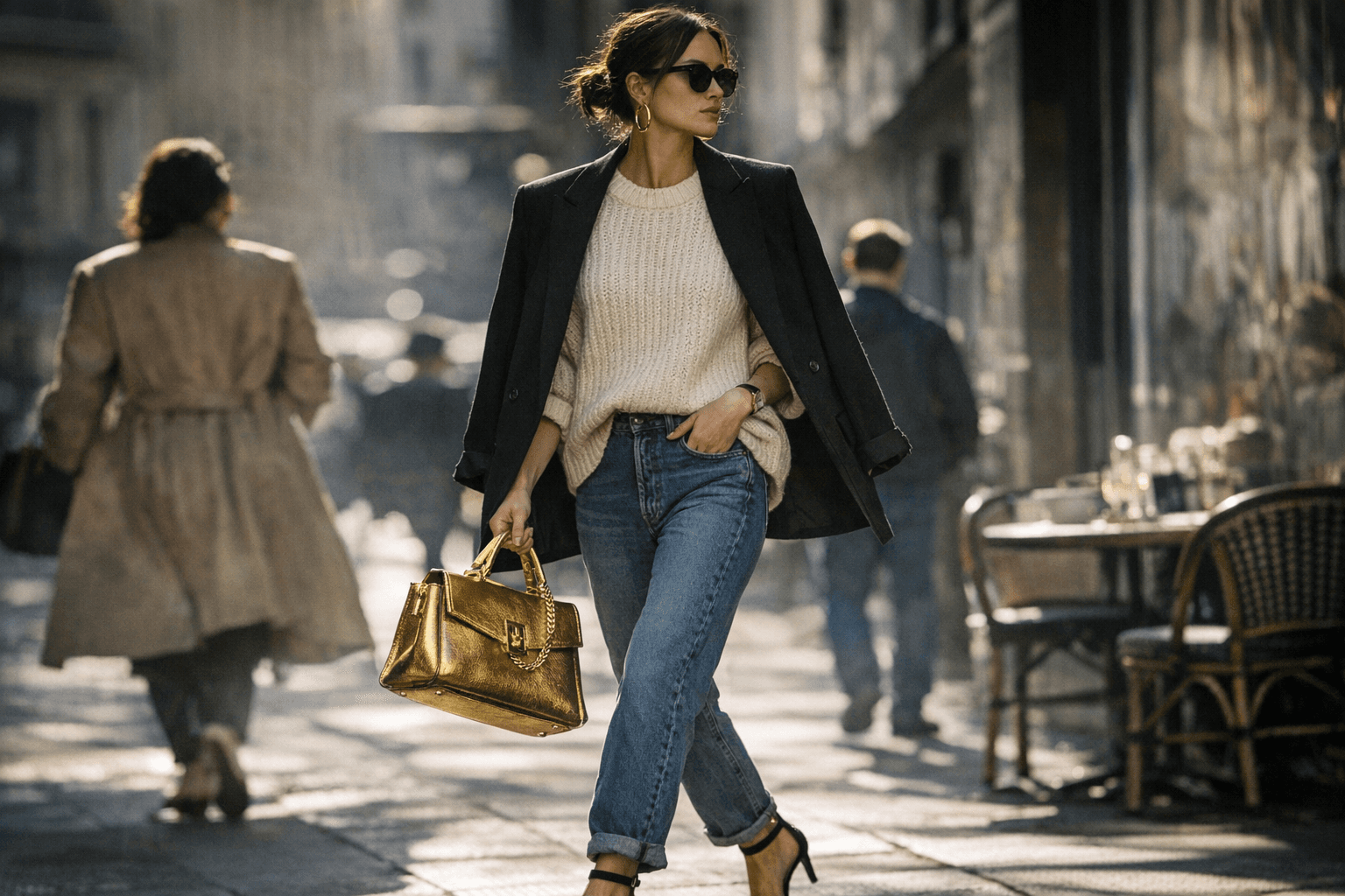 Create Effortless Outfits with Textural Contrasts, Proportion and One Elevated Piece