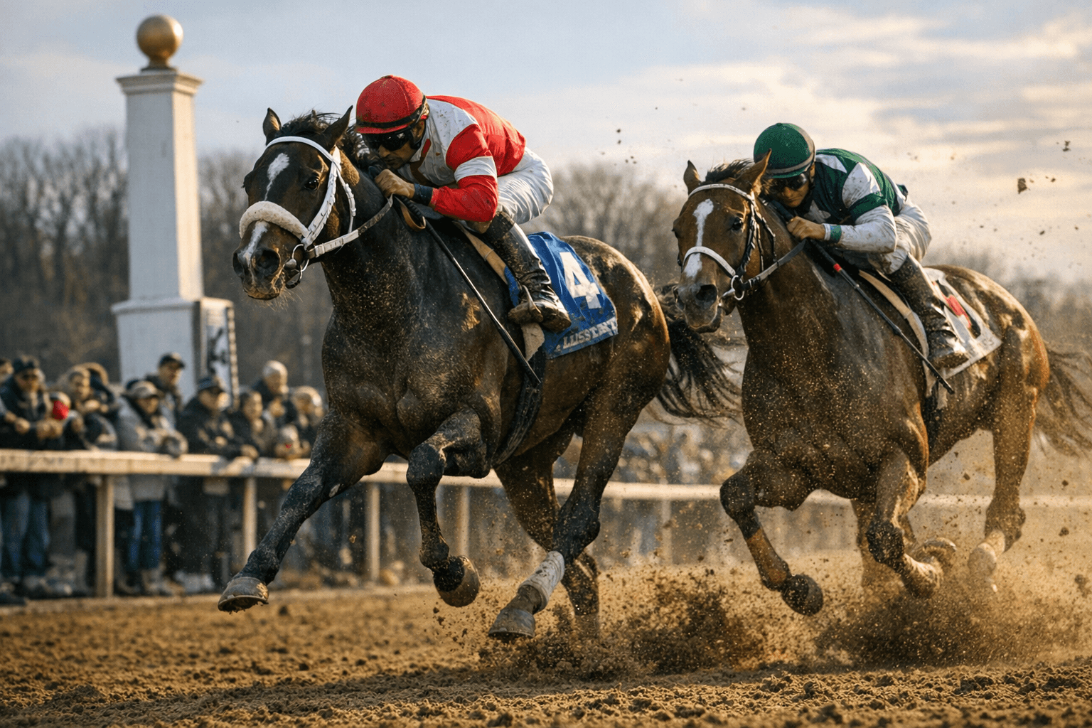 Taj Mahal Edges Let's Go Lando to Win Miracle Wood Stakes