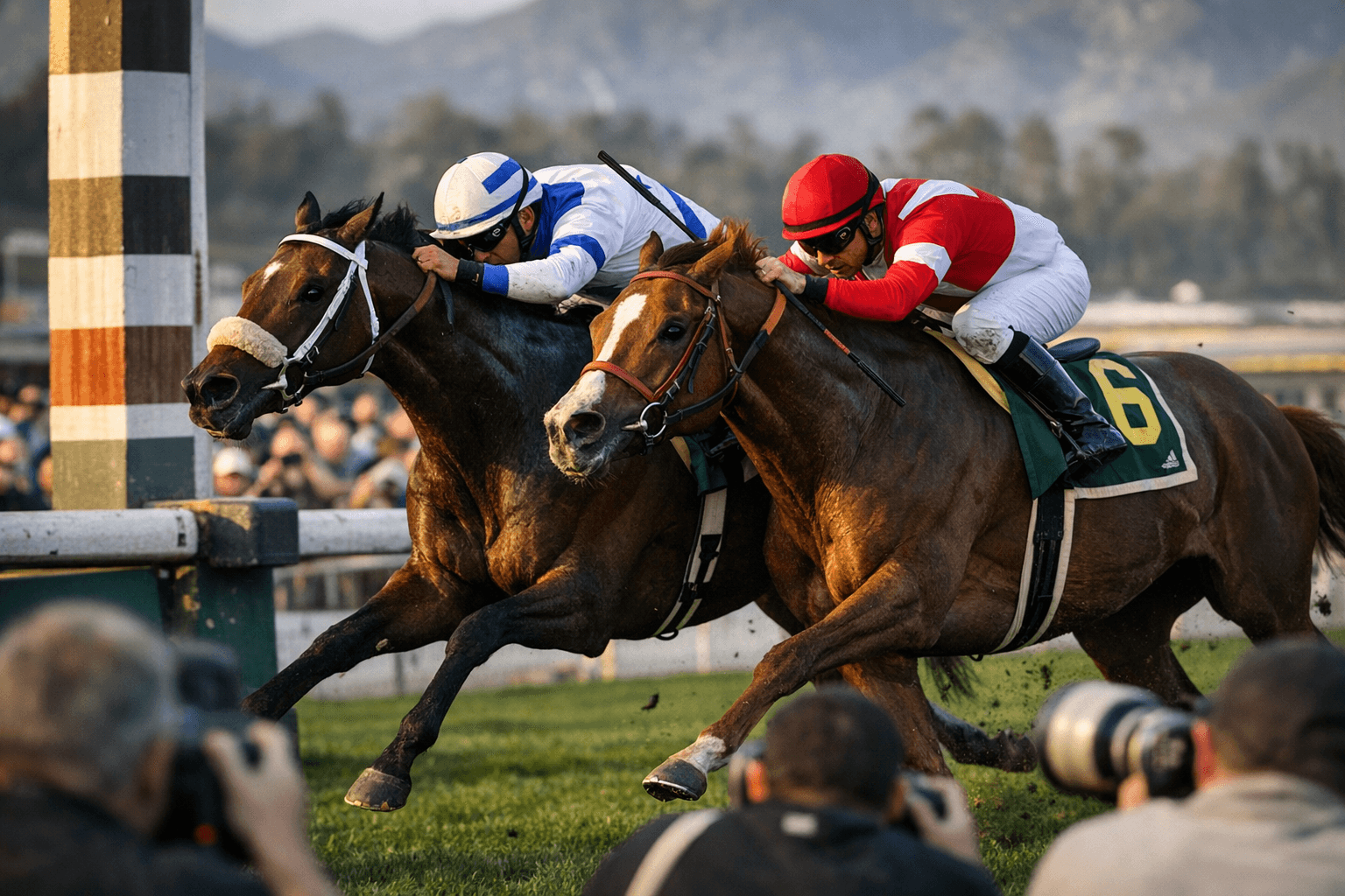 Greenwich Village Rallies Late to Nose Out Medici in Pasadena Stakes