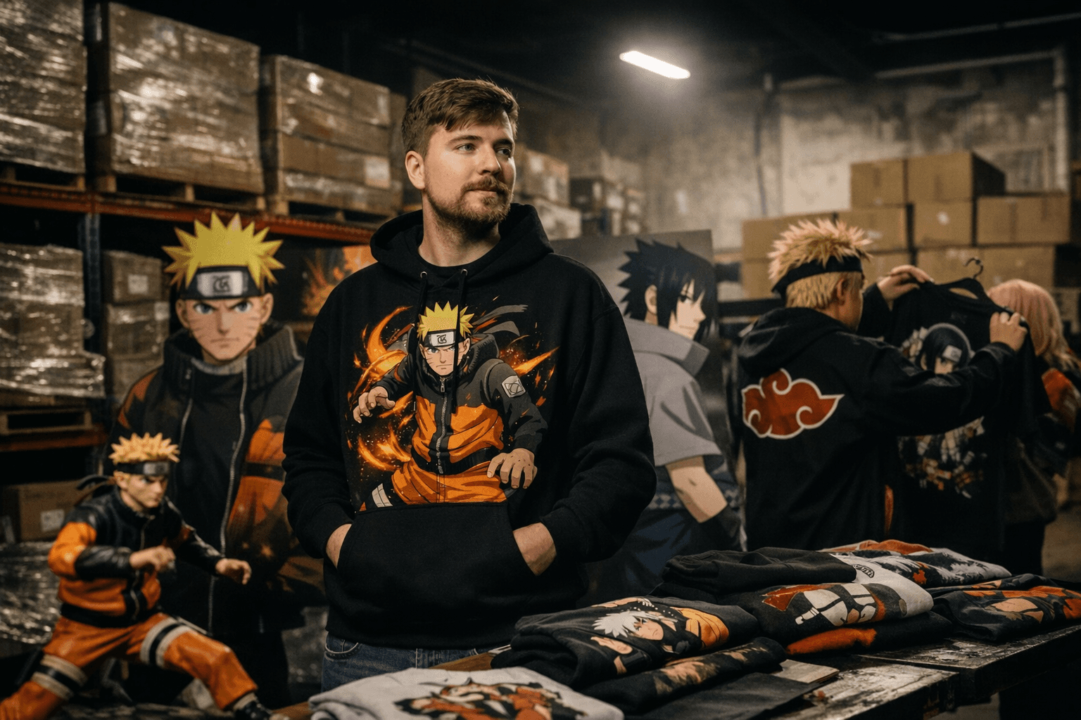 MrBeast, Naruto Shippuden and VIZ Media Reveal Time-Limited Apparel Drop Feb 16