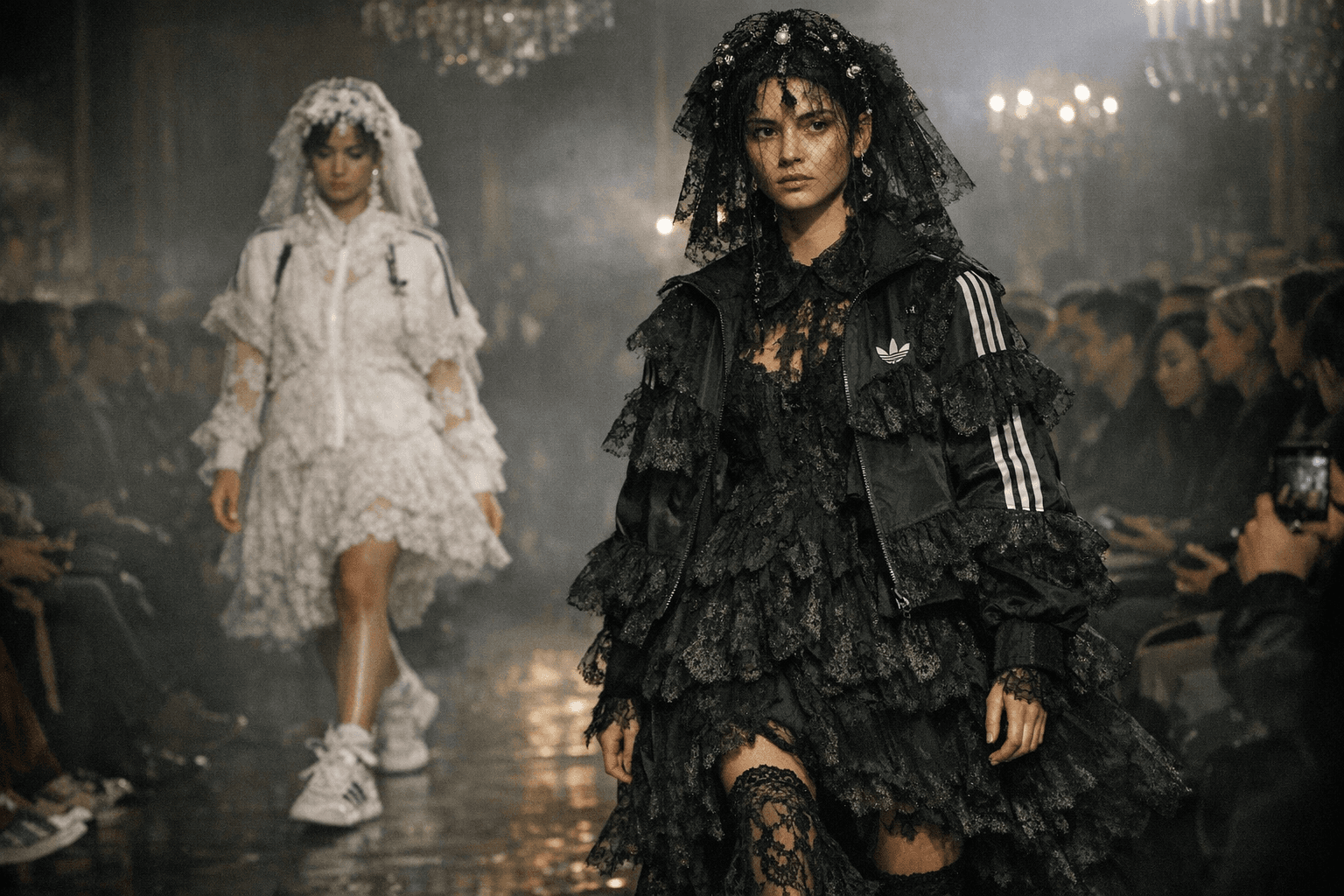 Simone Rocha and adidas Originals Reveal Gothic Lace Sportswear at LFW