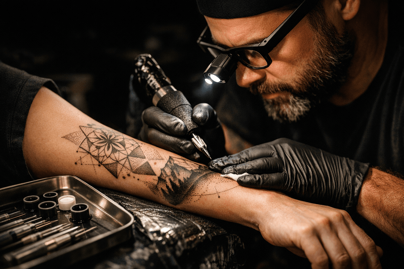 Needles, Lineweight, Spacing and Shading for Long-Lasting Geometric, Dotwork, Fine-Line Tattoos