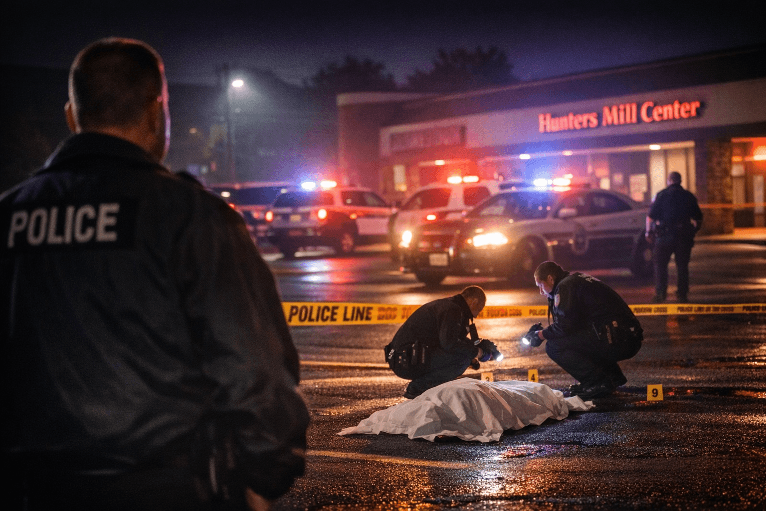 Homicide detectives probe fatal shooting at Hunters Mill Center, Fort Washington