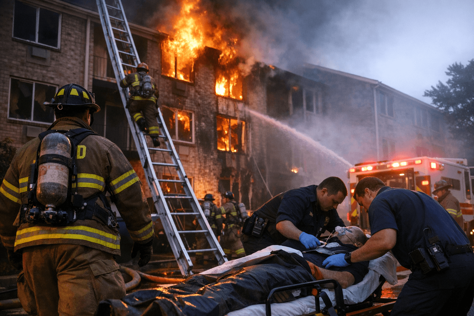 Apartment Fire in Prince George's County Tuesday Leaves One Critically Injured