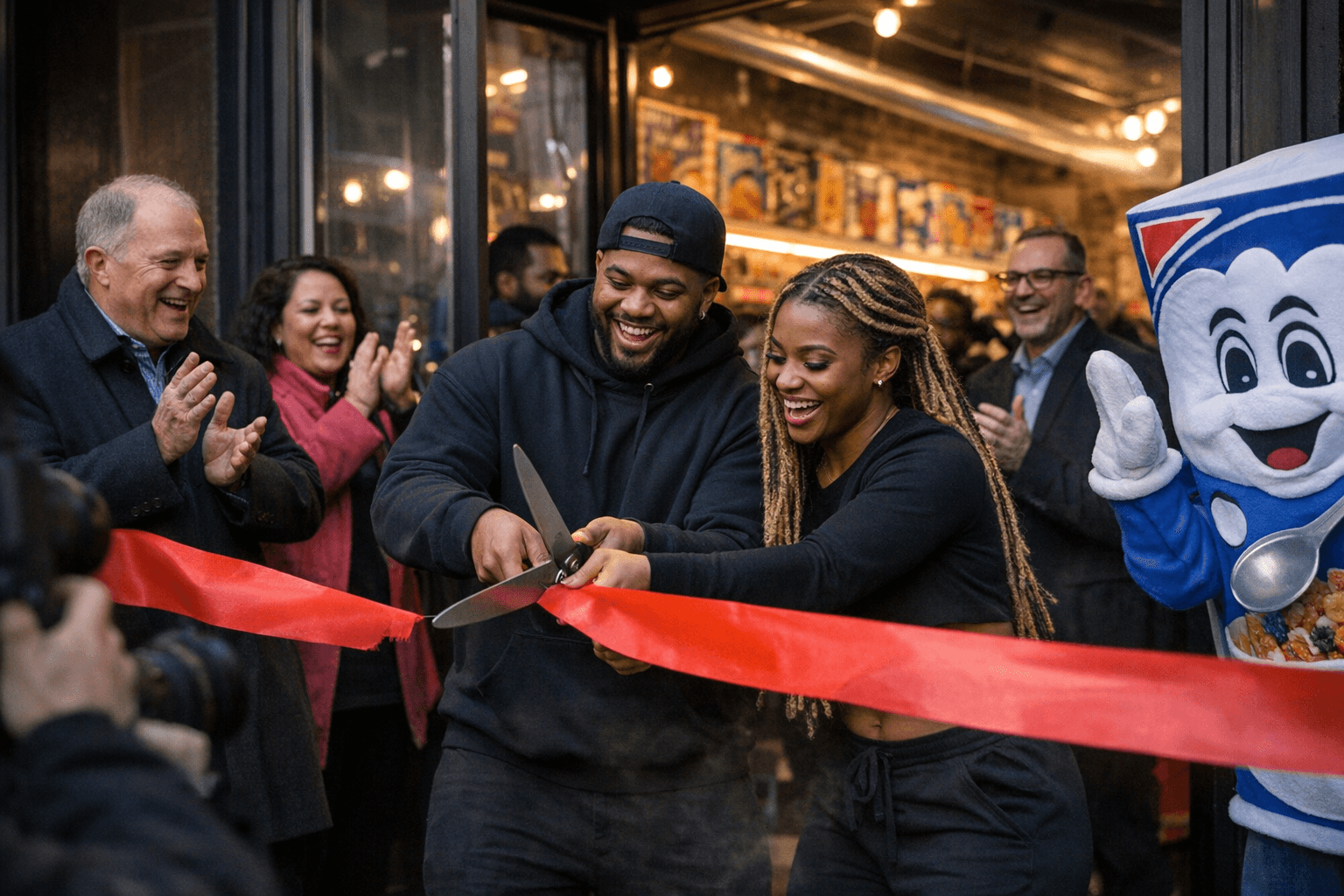 TikTok-Famous Day & Night Exotic Cereal Bar Opens Downtown After Ribbon Cutting