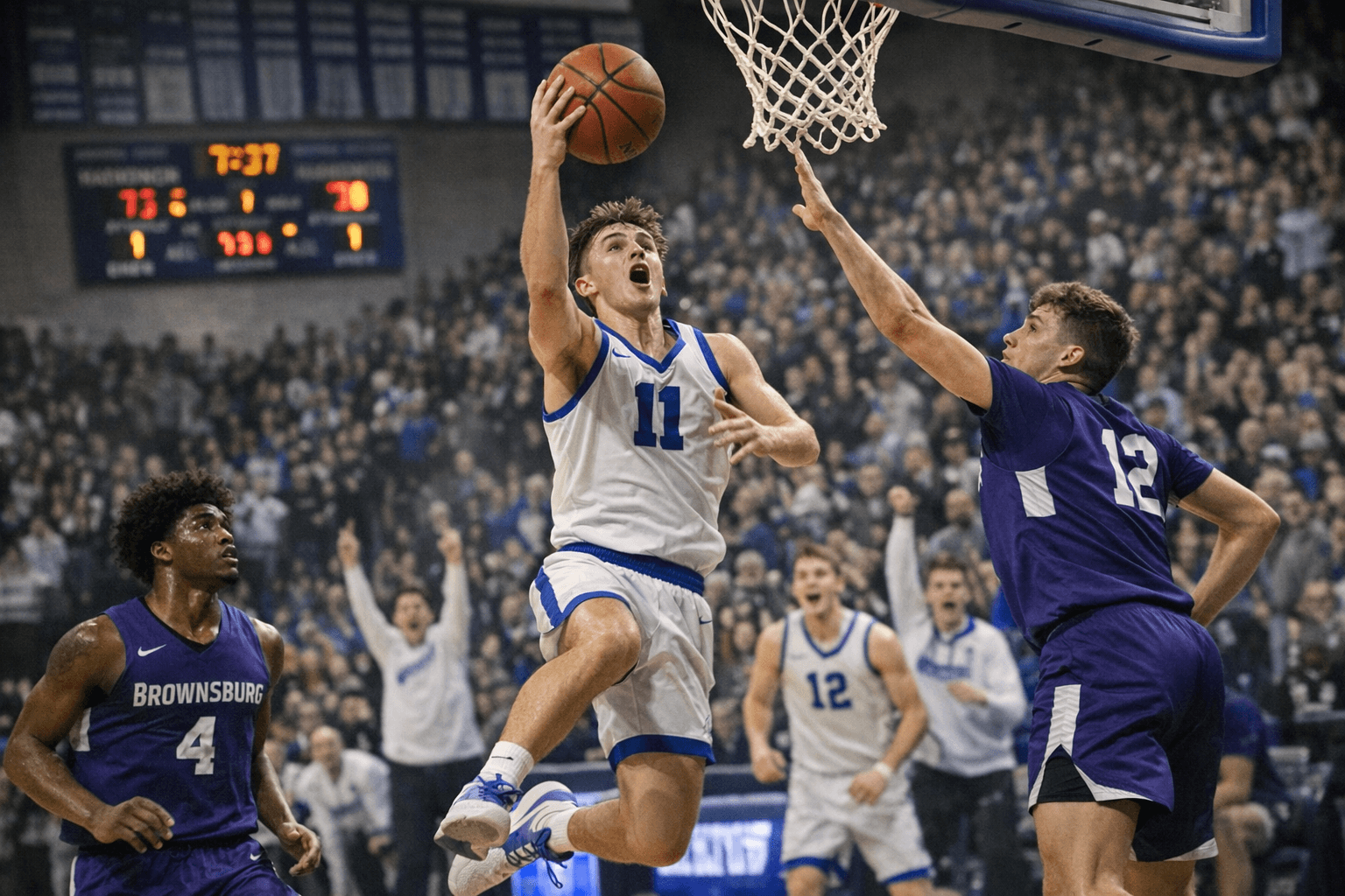 Hamilton Southeastern Pulls Away in Second Half to Rout Brownsburg 60-37