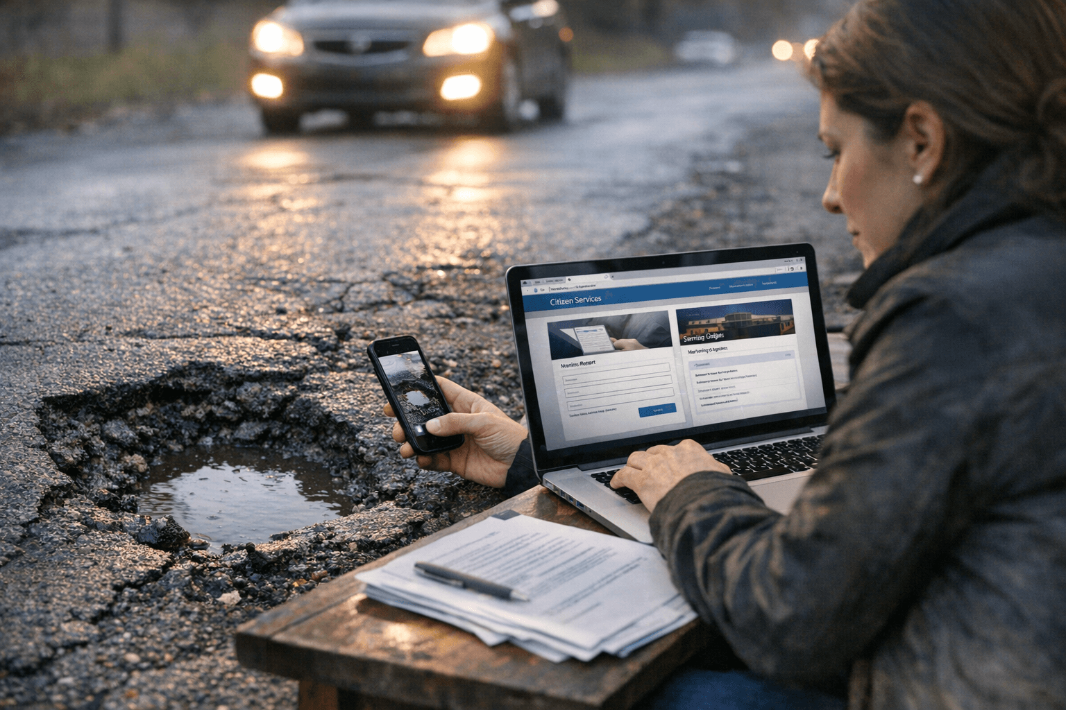 Where Residents Can Report Potholes, View Agendas, Submit Testimony Online