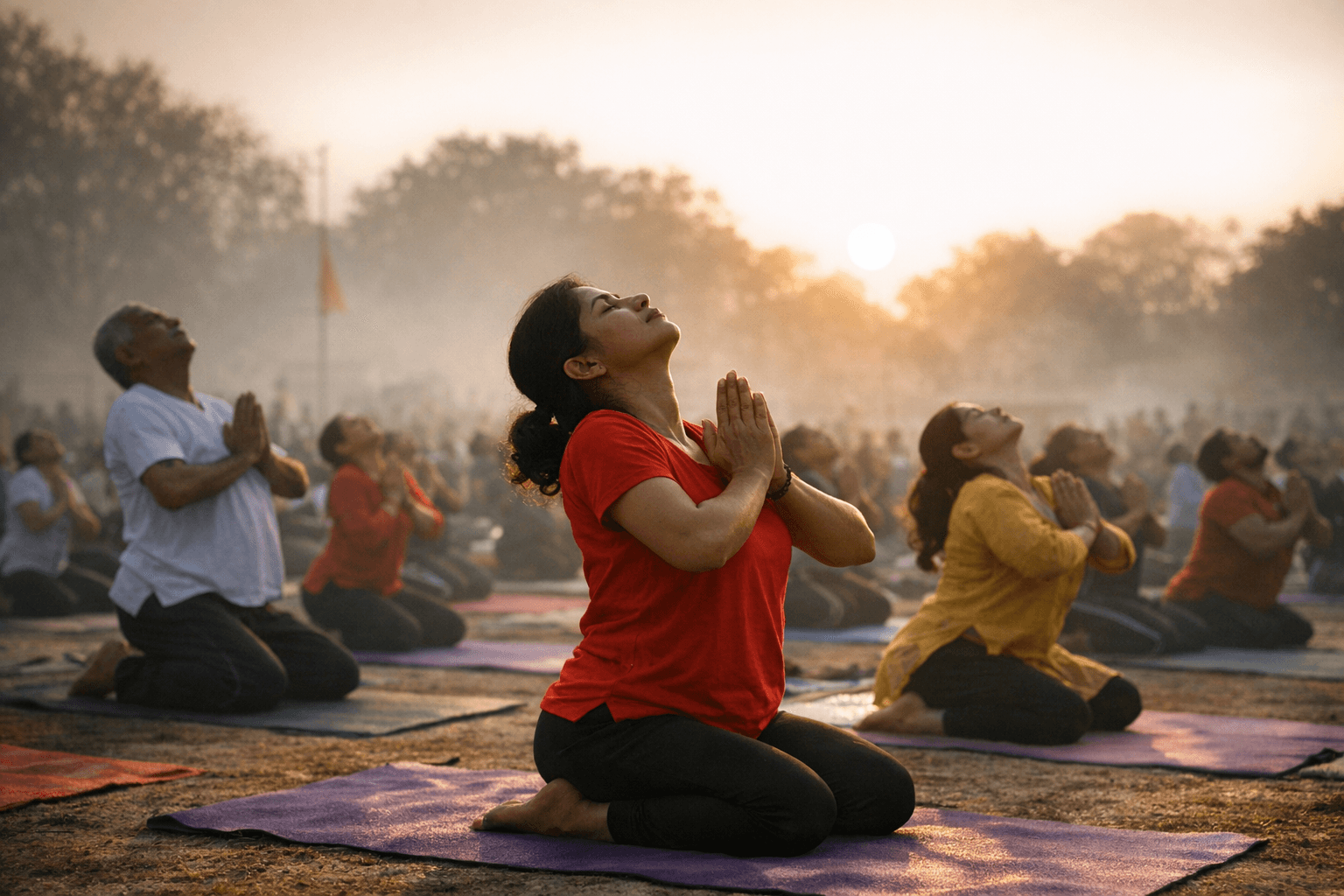 Apeejay Newsroom Spotlights Surya Namaskar and Local Participation in Statewide Health Initiative
