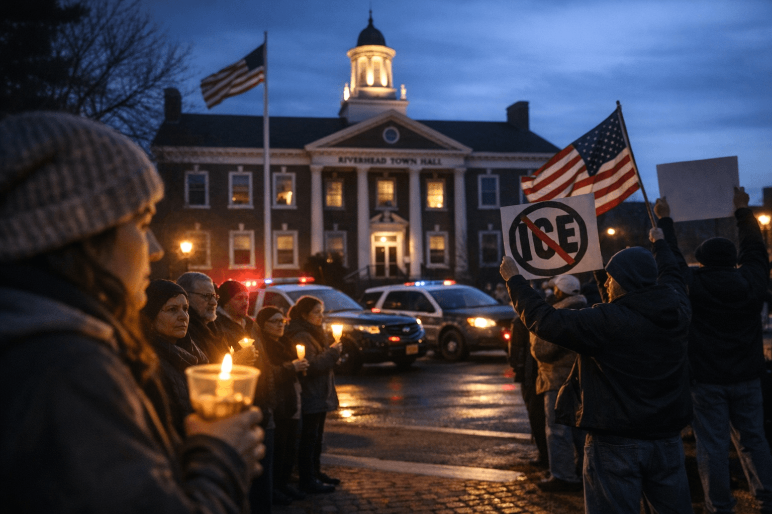 Vigil and ICE Out protest planned at Riverhead Town Hall Feb. 27-28