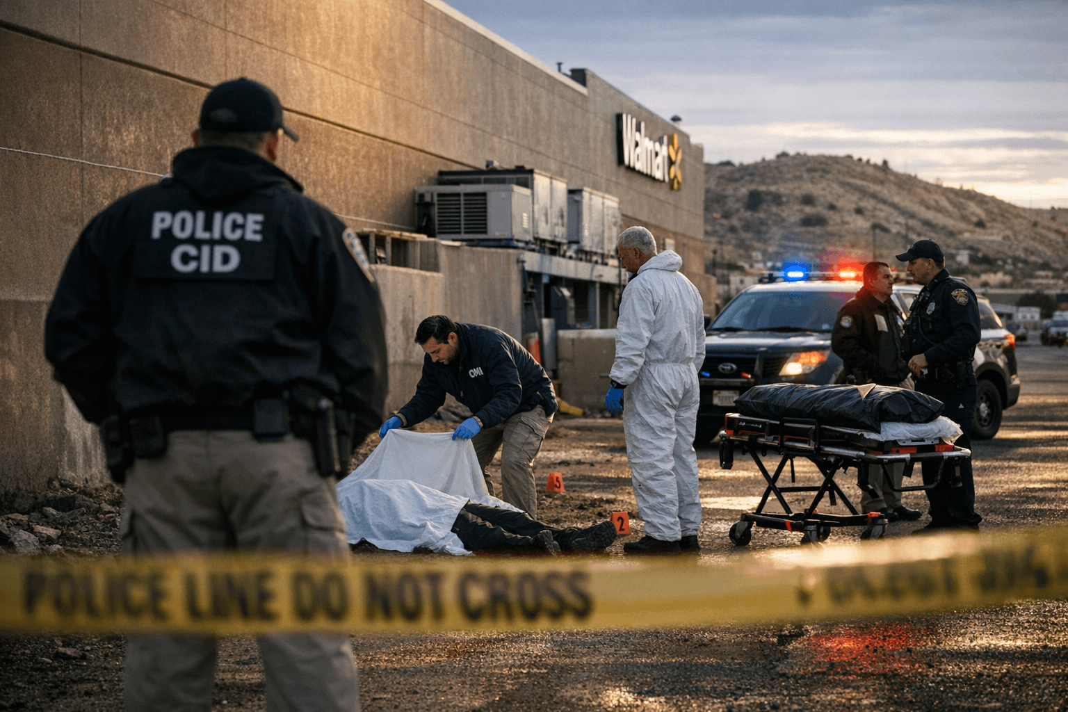 Unattended body discovered behind Gallup Walmart prompts CID and OMI investigation
