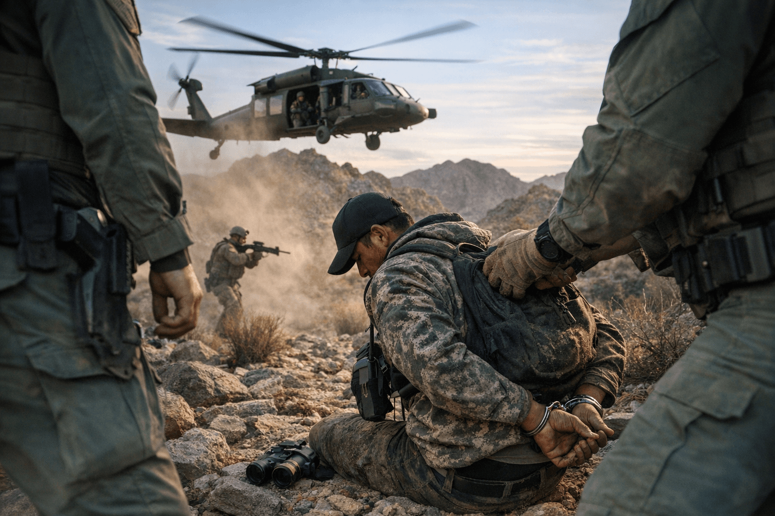 Border Patrol, AMO Arrest Suspected Cartel Scout in Sierra Pinta Mountains