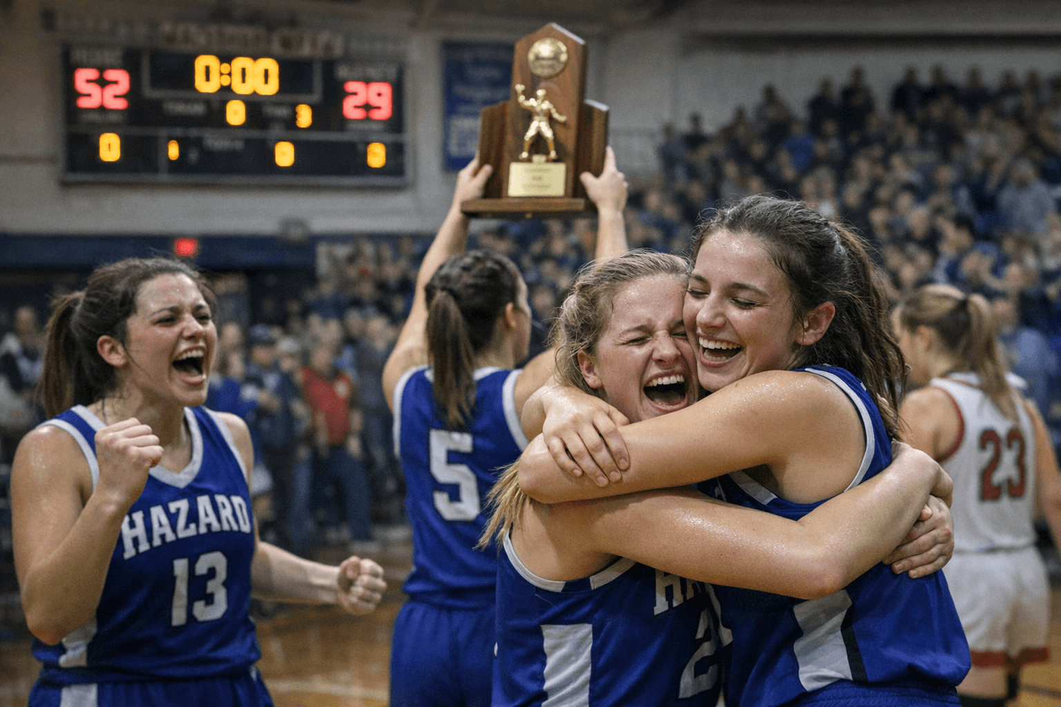 Hazard High Girls Win 54th District, Rout Perry County Central 52-29