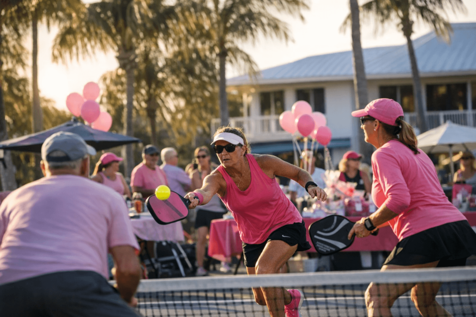 Dink for Pink Combines Recreational, Competitive Pickleball and Fundraising on Sanibel