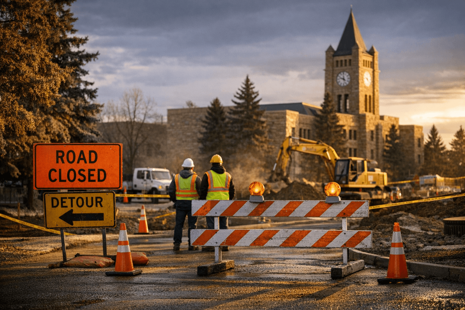 University of Wyoming Report Lists Service-Drive Closures and Campus Circulation Impacts