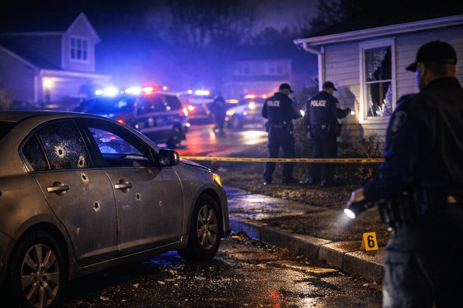 Early-Morning Gunfire Strikes Two Homes, Three Vehicles in Northeast Raleigh