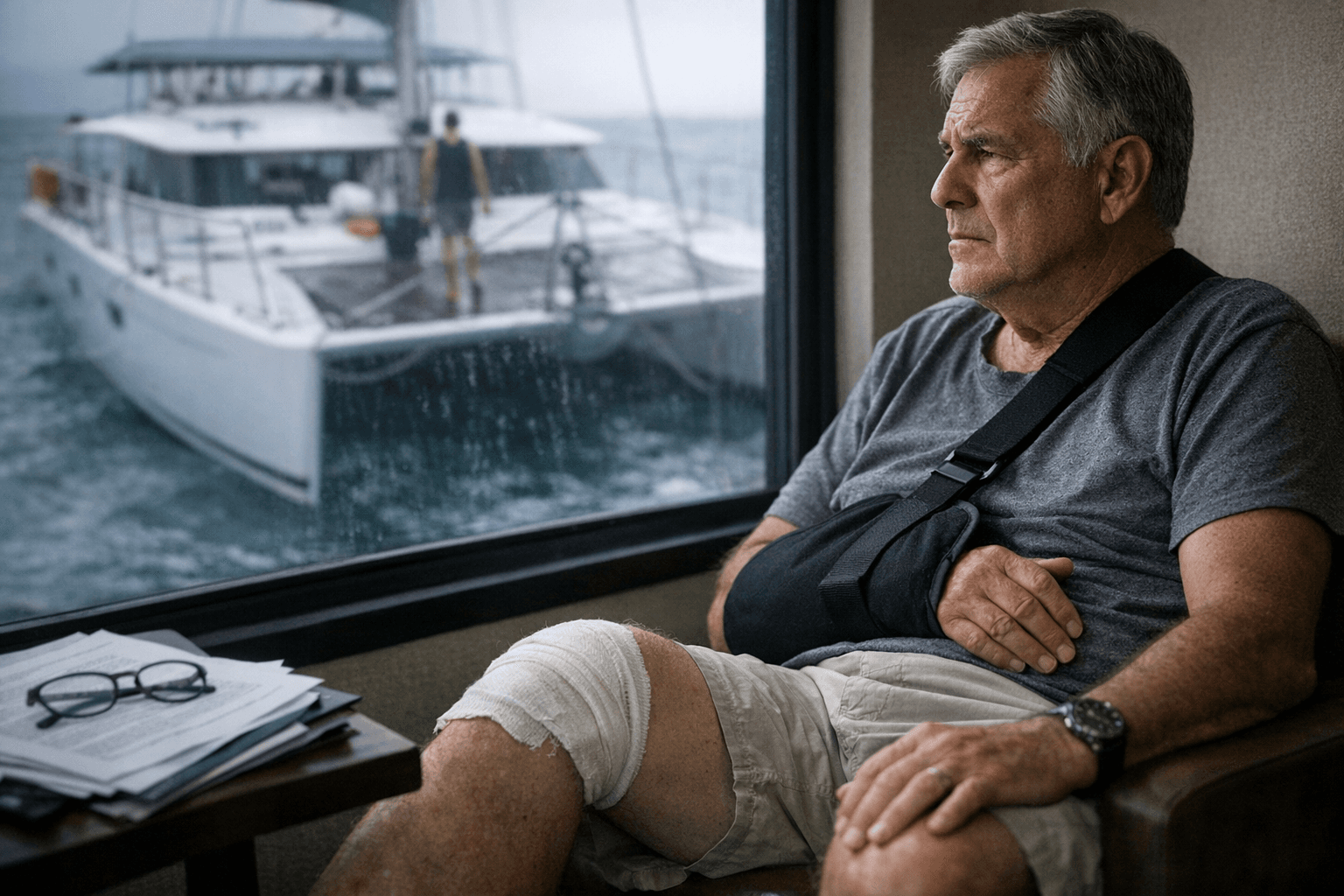 Alan Goldberg Sues Celebrity Cruises Over Wet Catamaran Deck Slip During Excursion