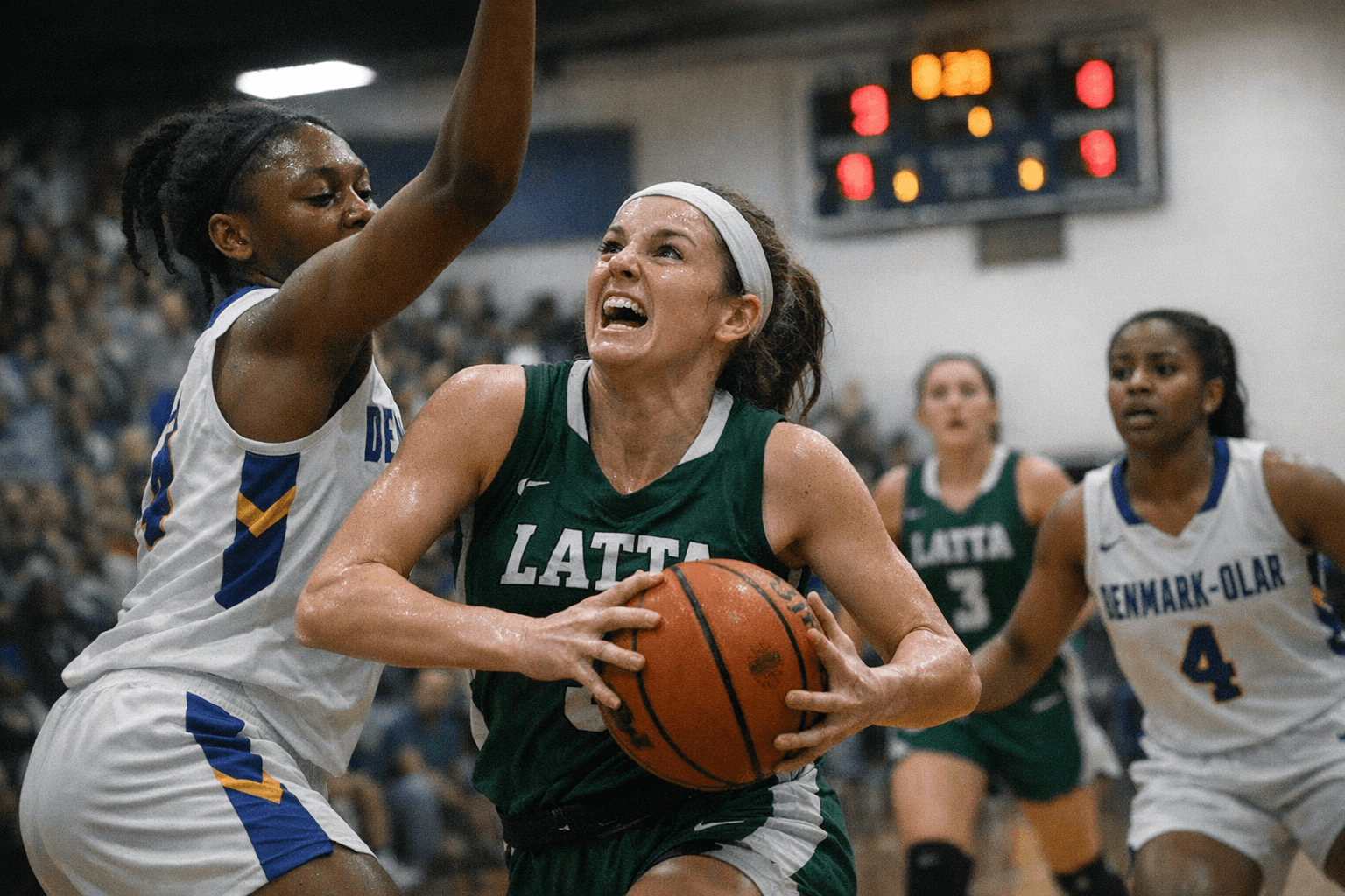 Latta Lady Vikings Edge Denmark-Olar 33-32 to Advance in Lower-State Bracket