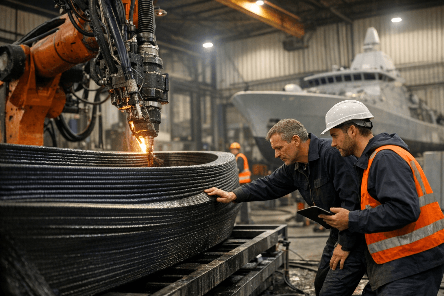 Netherlands Naval Sector Tests Large-Scale Polymer 3D Printing for Prototype Boat Hulls