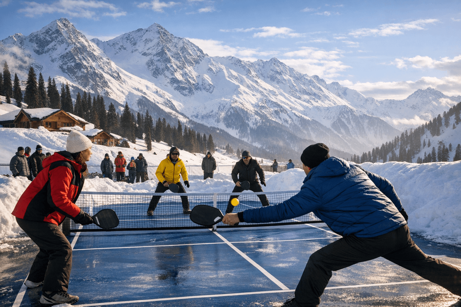 Gulmarg Winter Salon Expands with One of Asia's Highest Pop-Up Pickleball Courts