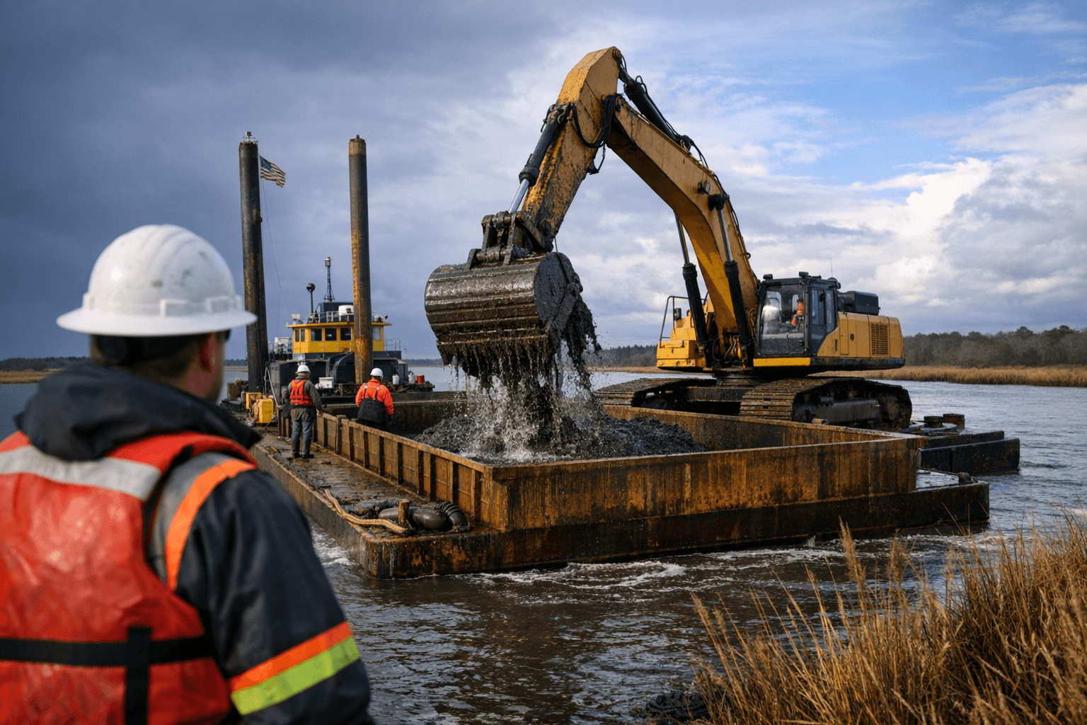 Maurice River Dredging Resumes After Weather Delay, Project Nears Completion