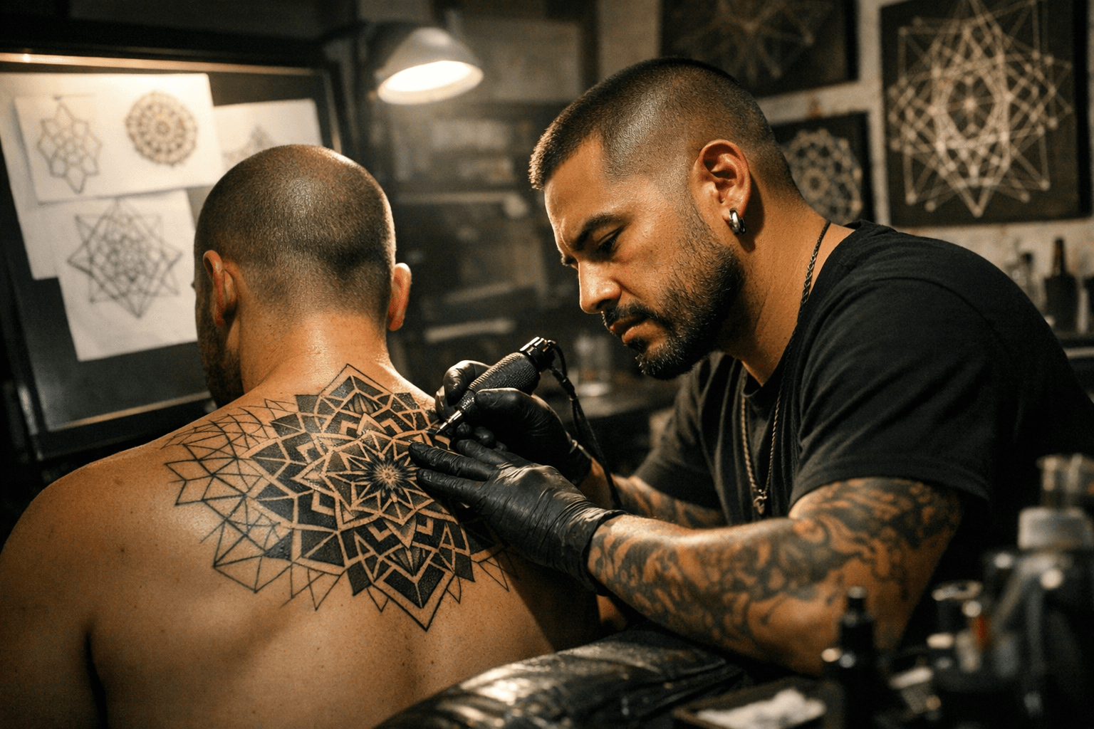 Toronto Artist Jblessink Details Geometric Tattoo Sources and Techniques