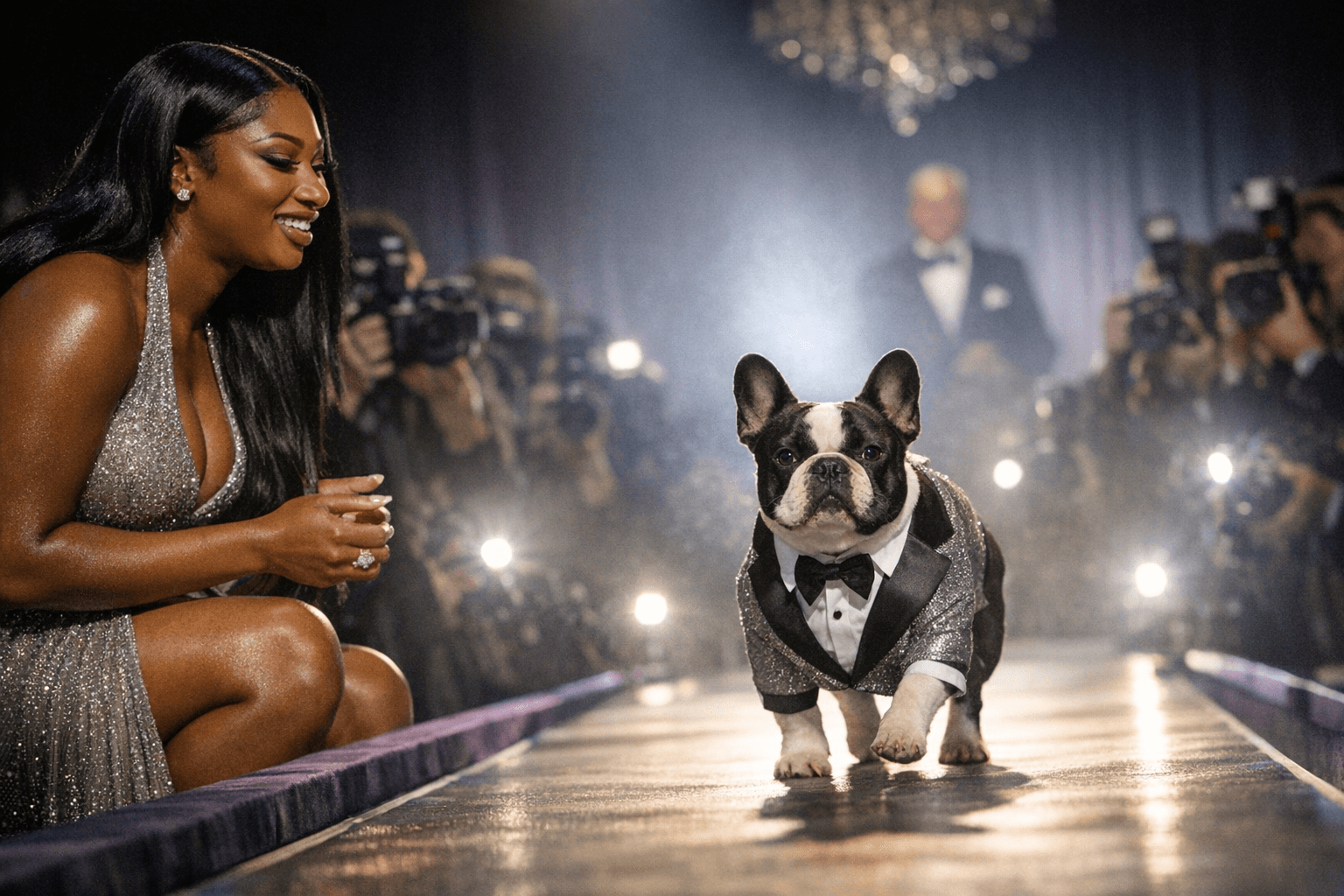 Megan Thee Stallion Turns Frenchie 4oe into Runway Model for Westminster Ad