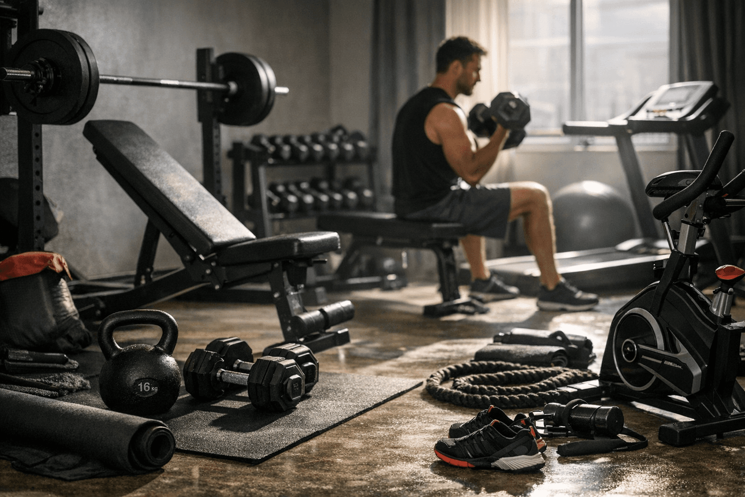 חמשת מוצרי החובה לחדר כושר ביתי פרקטי ועמיד