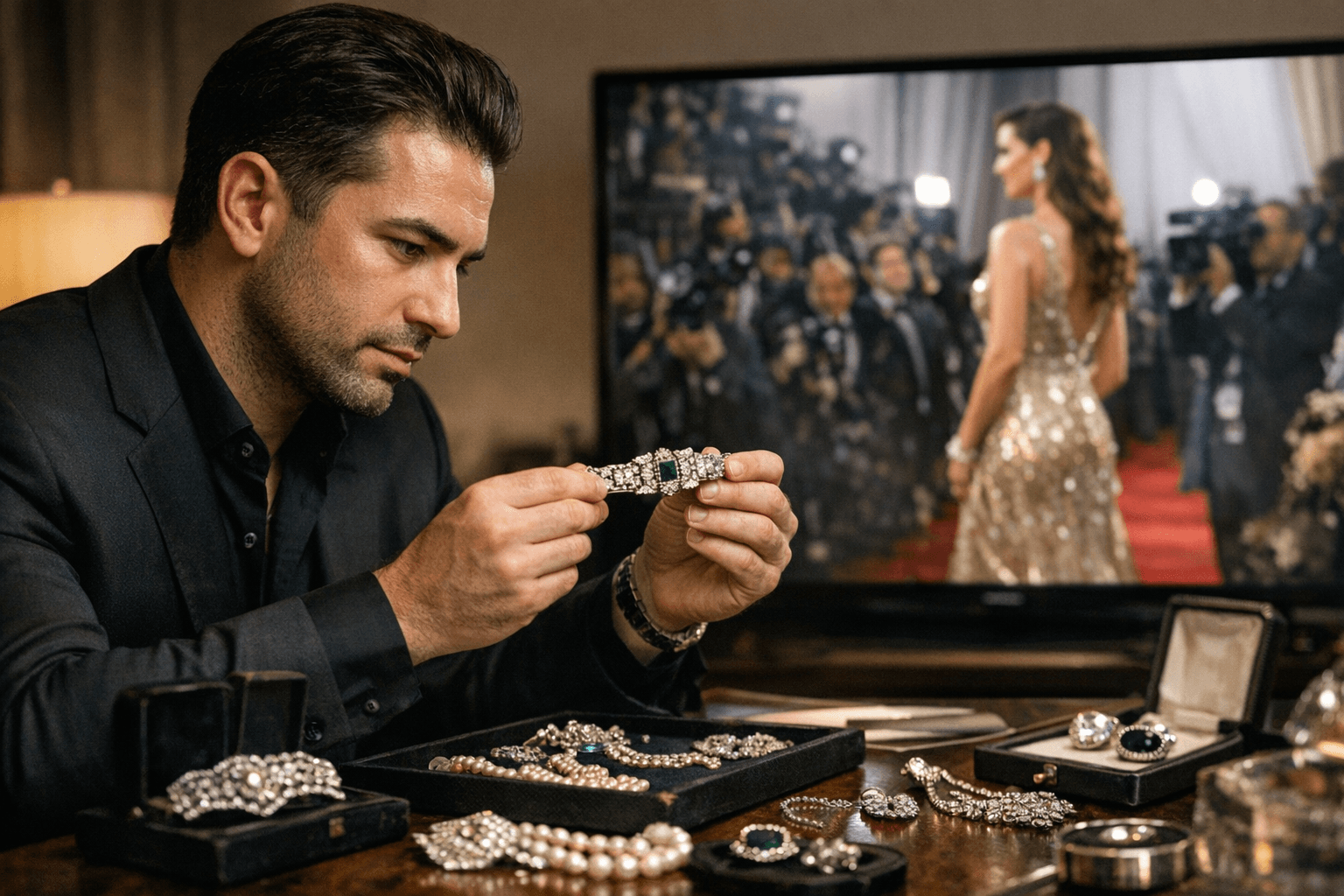 Tyler Moradof of Yafa Signed Jewels Seeks Conversation-Starting Vintage for Red Carpet