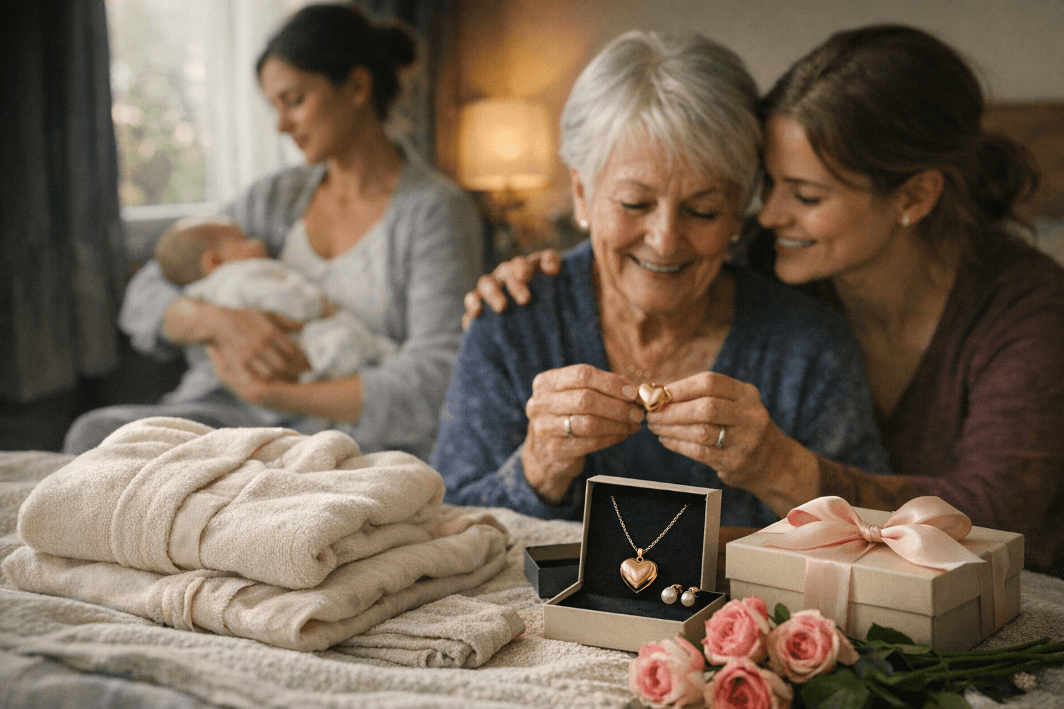 Mother's Day Gifts for New Mums to Grandmothers: Loungewear, Jewellery