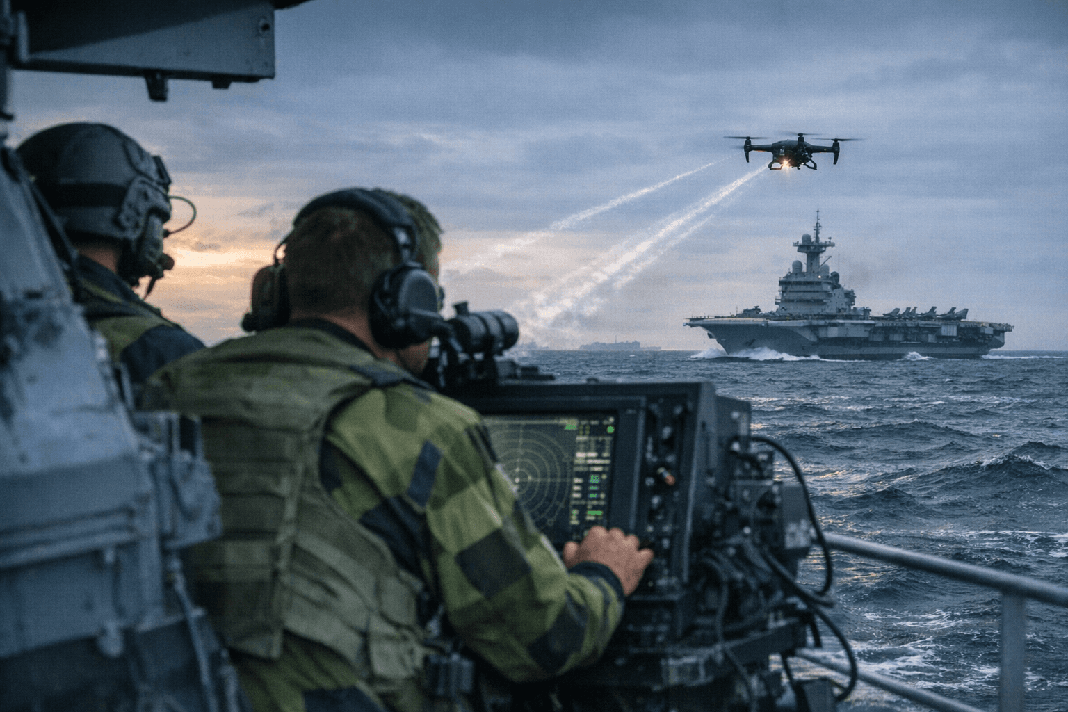 Sweden says it jammed suspected Russian drone seven nautical miles from Charles de Gaulle