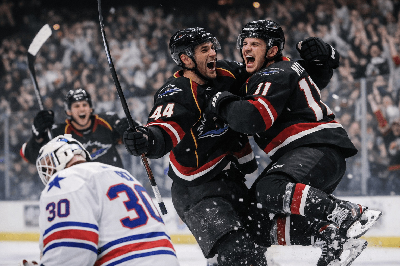 Monsters overcome two-goal hole, complete four-goal swing to win 4-2