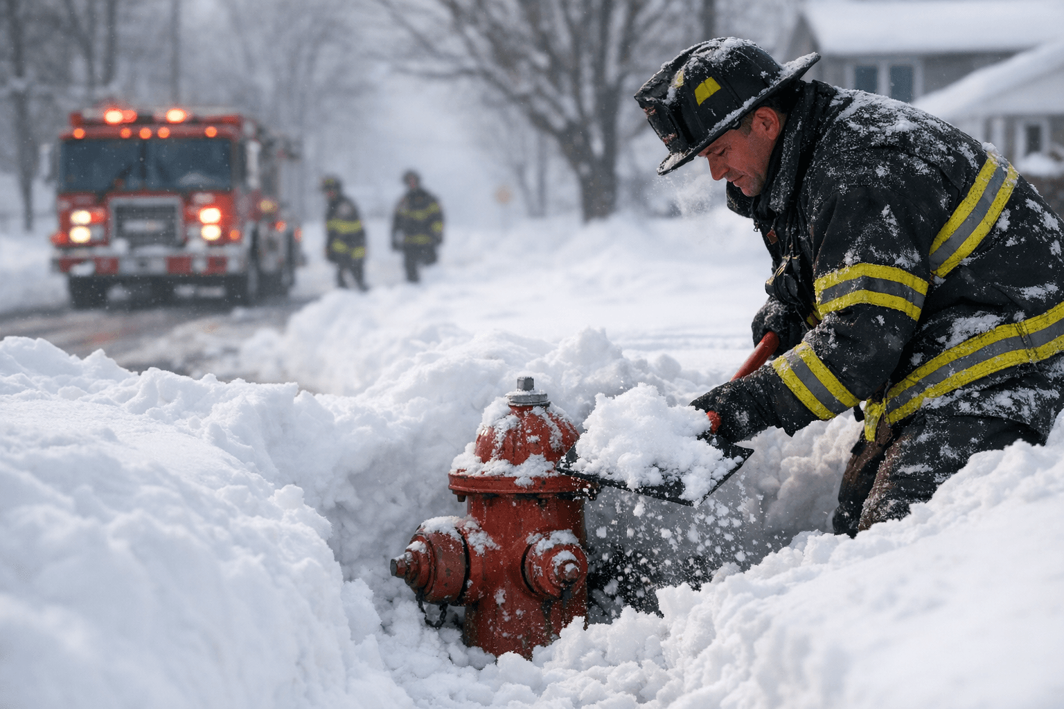 Suffolk Fire Departments Ask Residents to Clear Hydrants After Blizzard