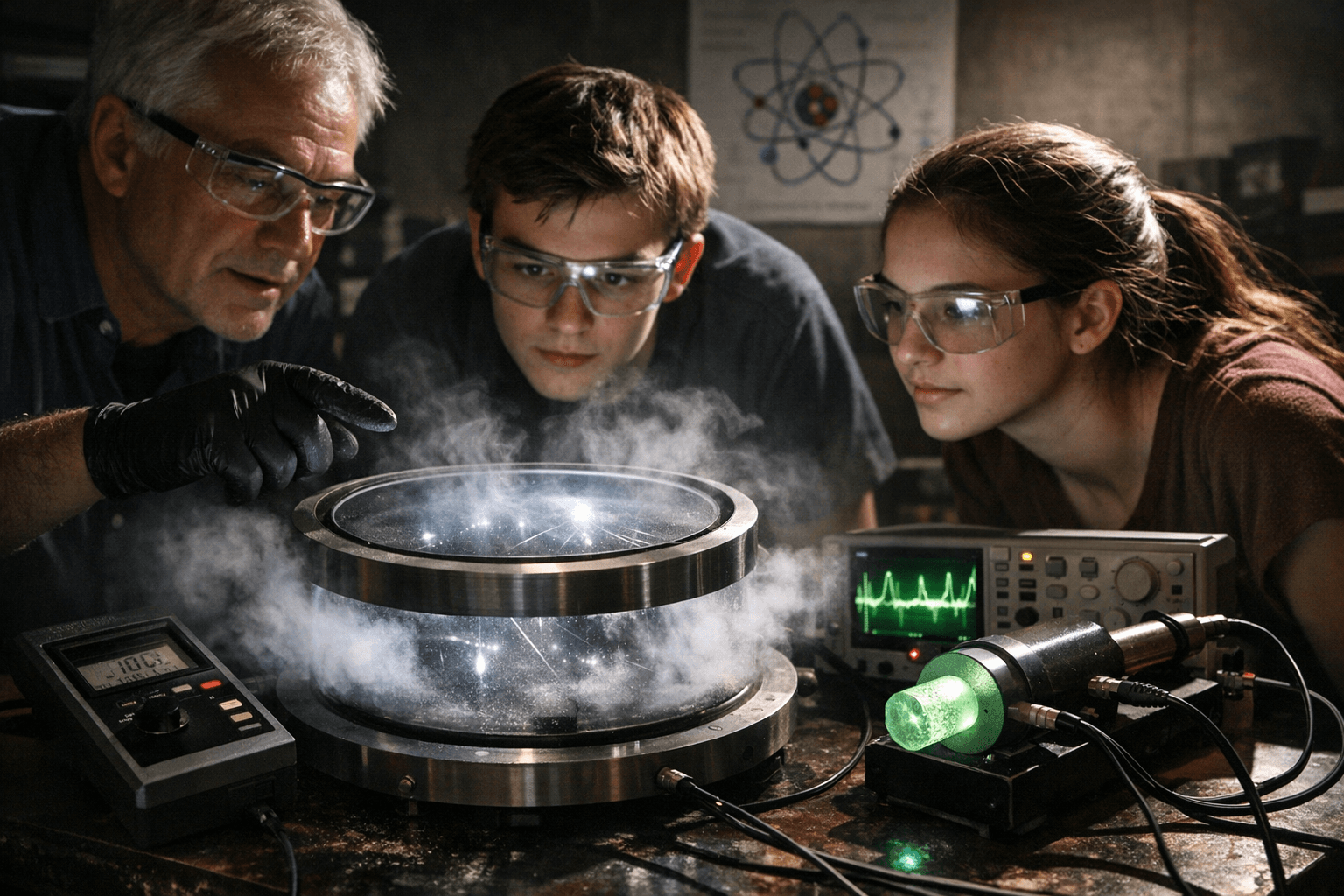 Hands-on safe experiments teach nuclear reactions to hobbyists, students, educators