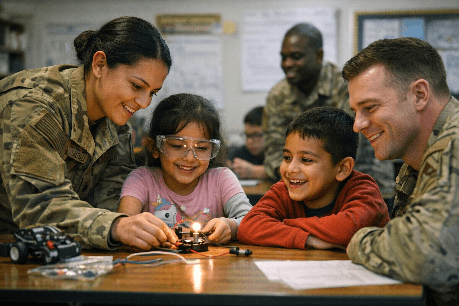 Laughlin AFB Team XL Brings STEM Buddies to Lamar Elementary