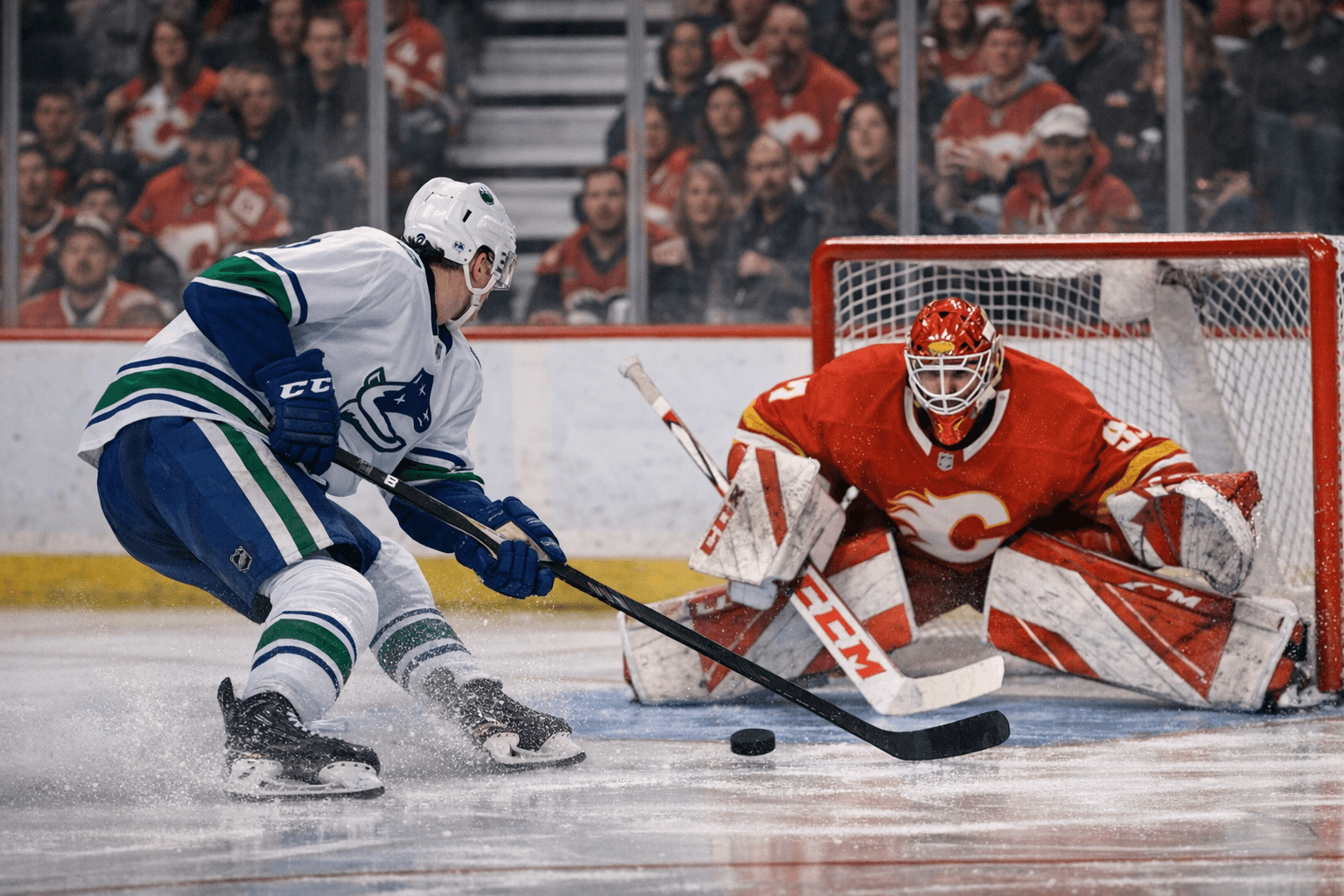 Berard, Reichel Score as Abbotsford Beats Calgary 3-2 in Shootout