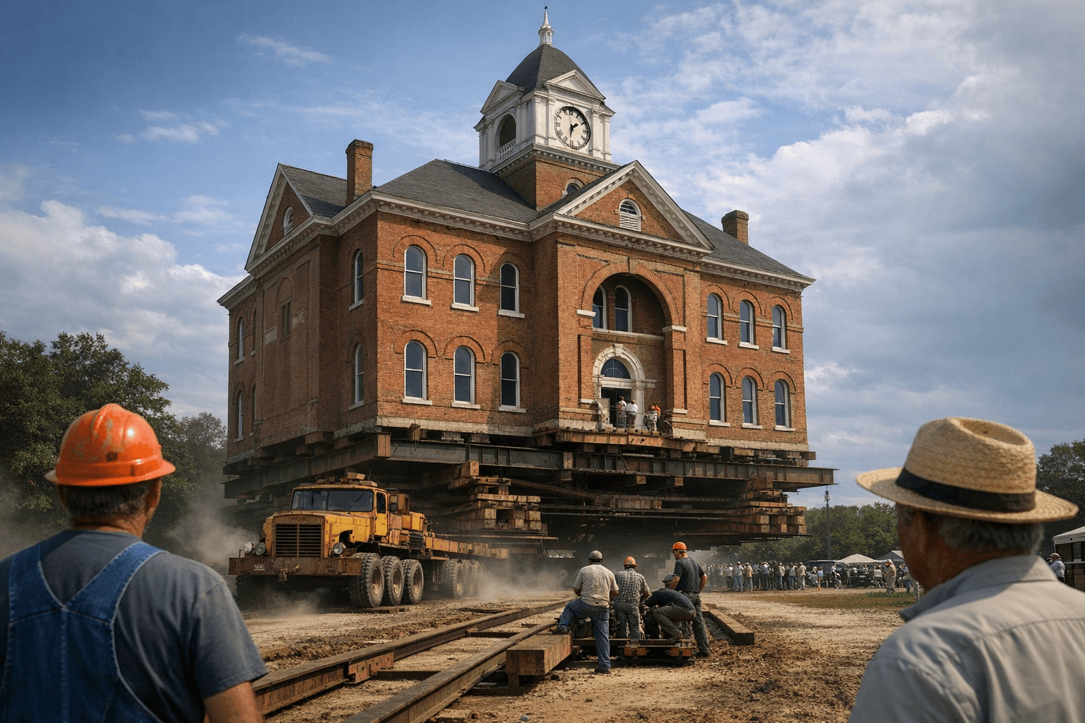 Historic 1897 Bamberg County Courthouse Moved 500 Feet for $25,000