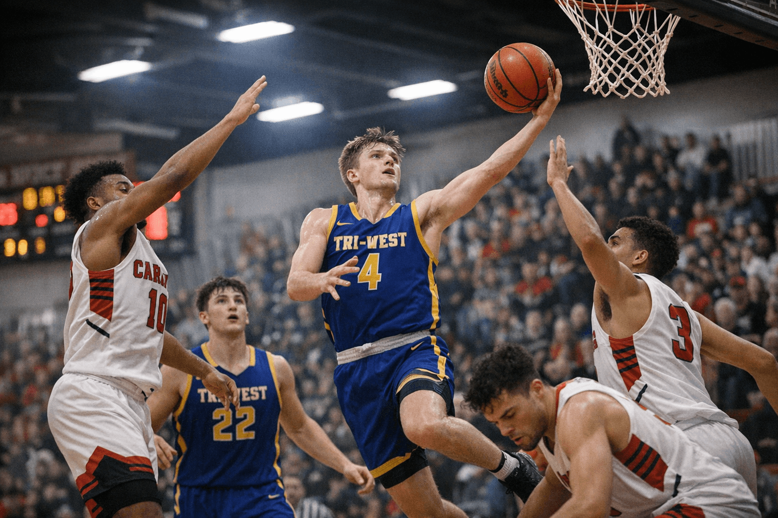Tri-West Hendricks Edges Cardinal Ritter 65-62 in Late-Season Thriller