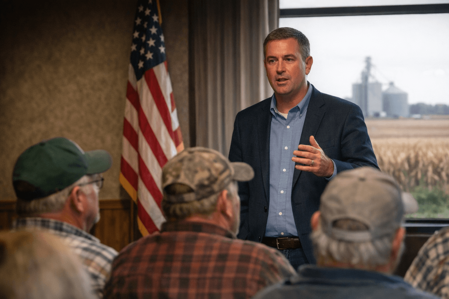 Ag Secretary Naig Visits Buena Vista, Warns of Tight 2026 Farm Economy