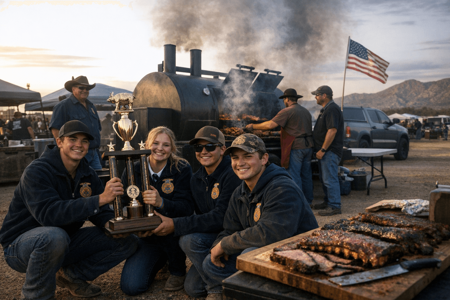 Animas FFA builds mobile barbecue smoker, named first-ever New Mexico barbecue champions