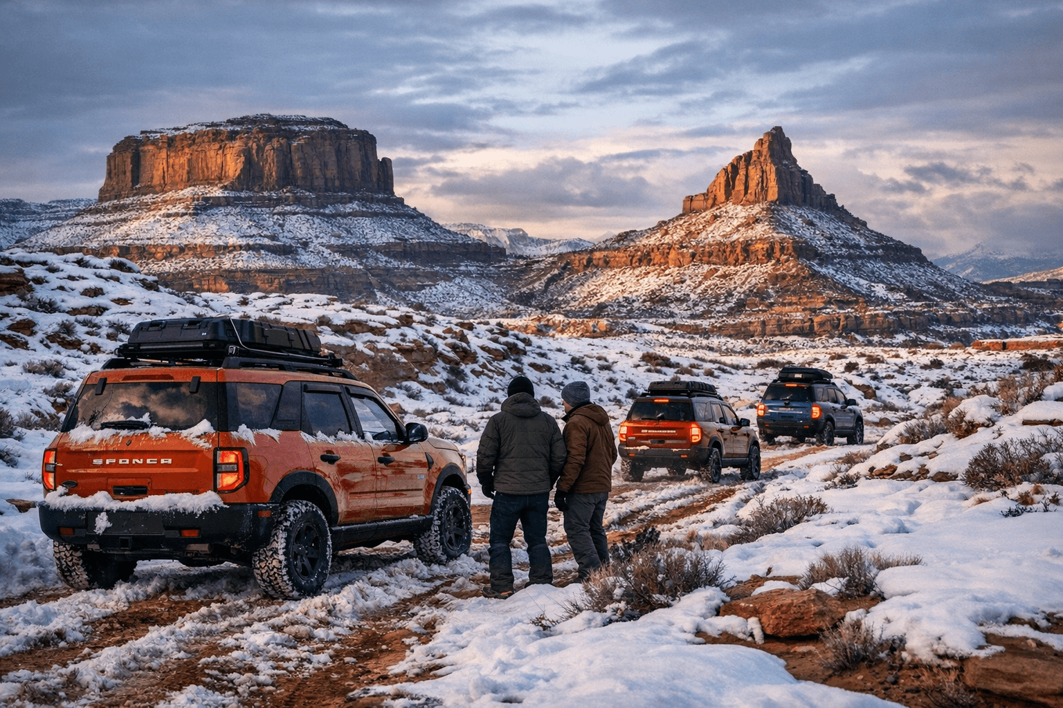 Bronco Nation Drives Bronco Sport Through Winter Moab Overland Routes