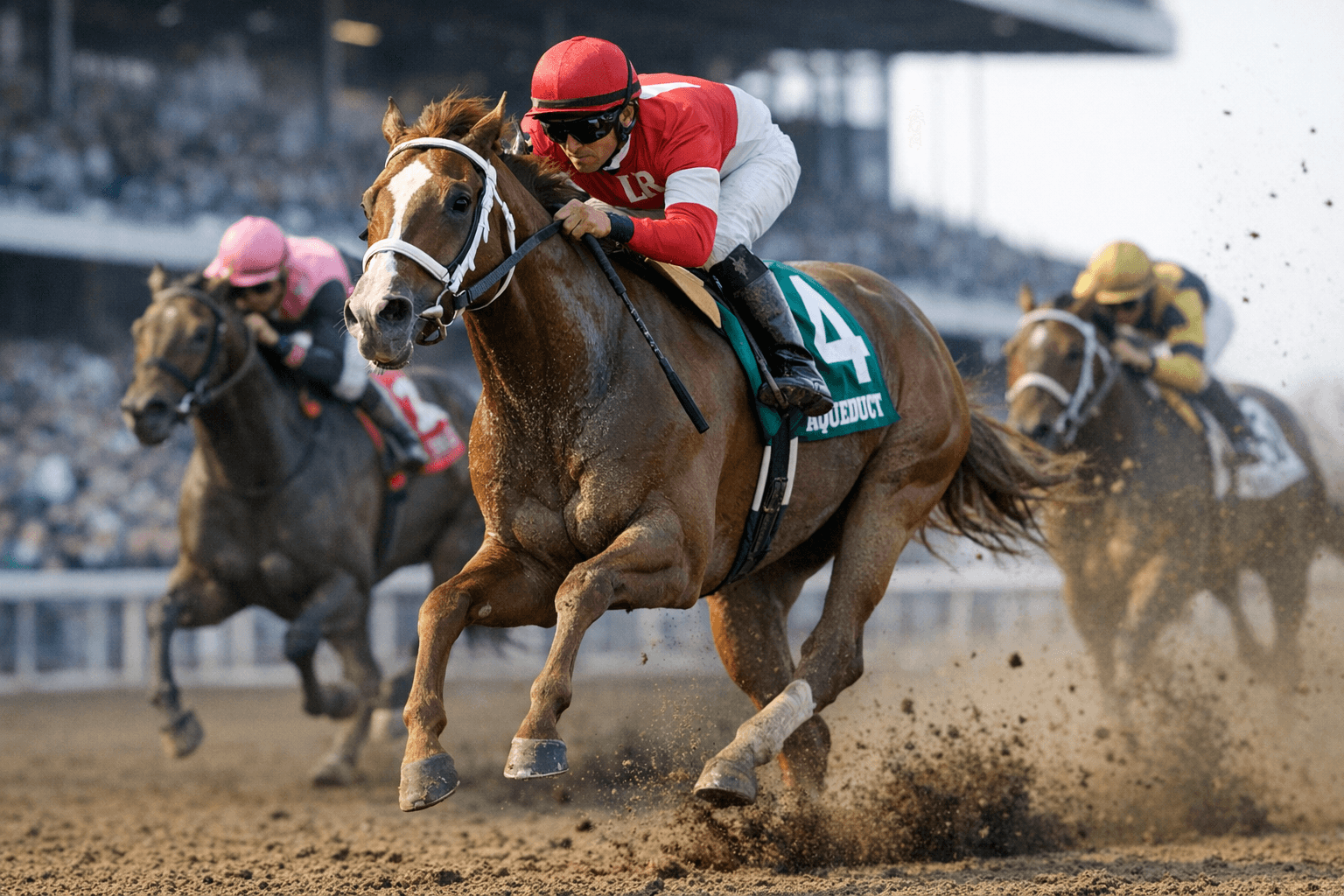 With the Angels Wins $135,000 Correction Stakes at Aqueduct by 3½ Lengths