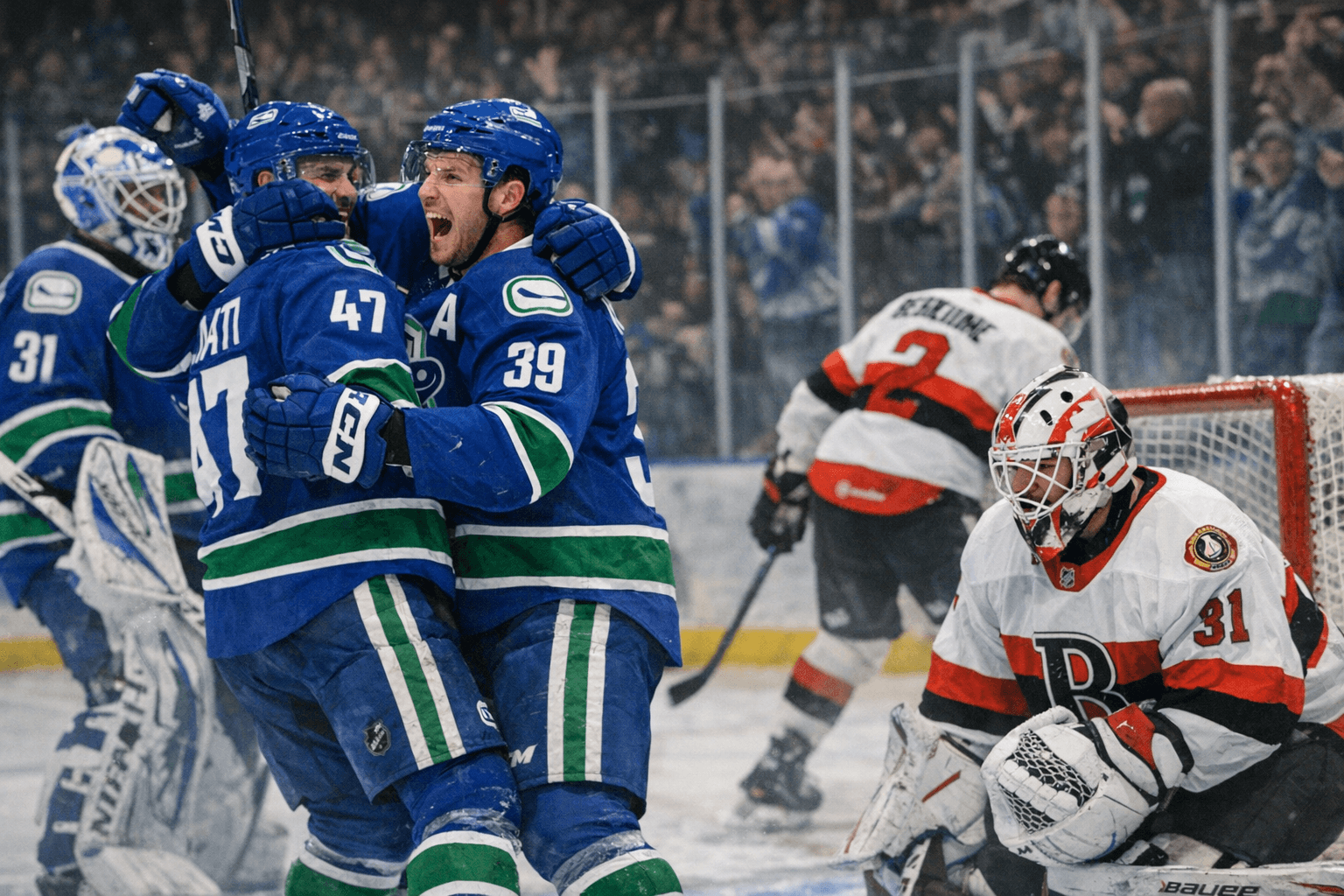 Utica Comets surge to 5-3 win over Belleville Senators