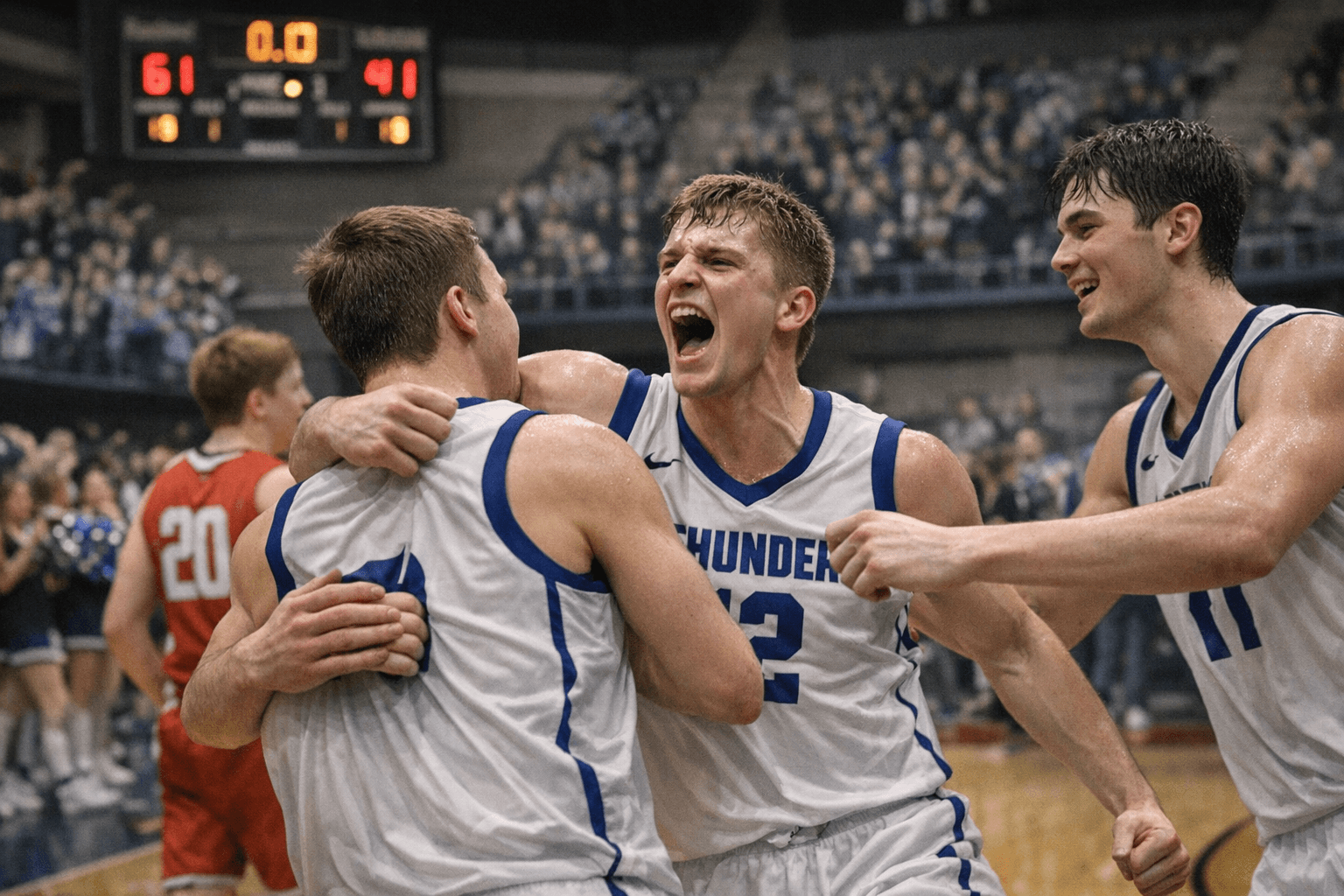 Medina‑Pingree/Buchanan Thunder advance to D2 semifinals with 61-41 win