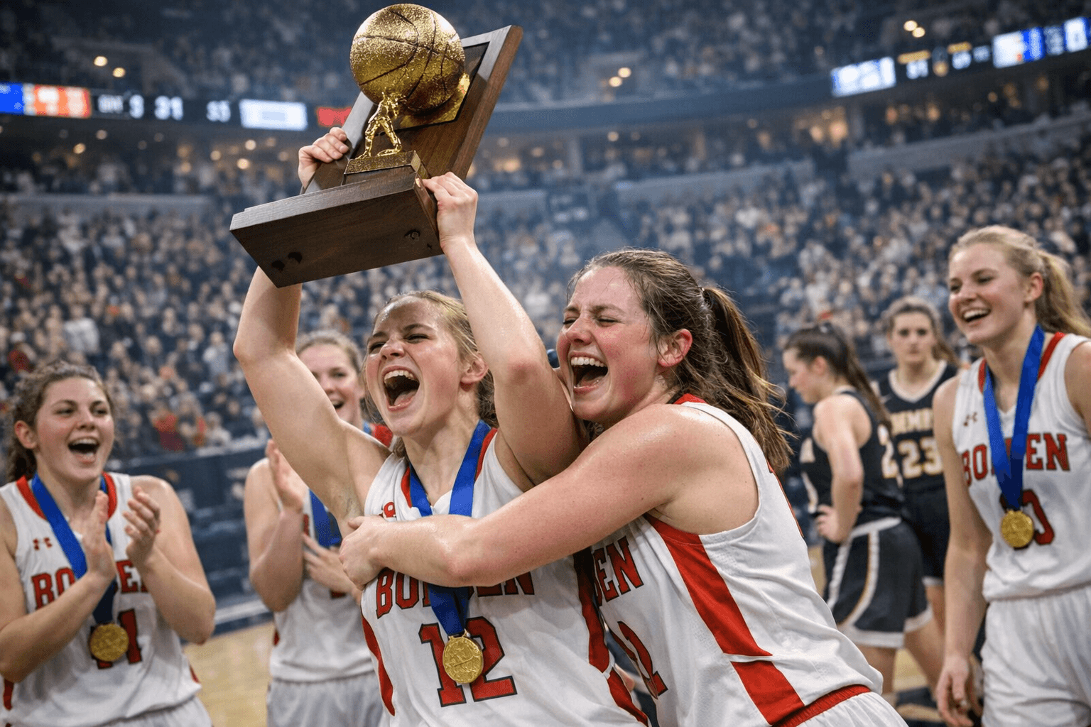 Borden Repeats as IHSAA Class 1A Girls Champions, Top Fremont 51-31