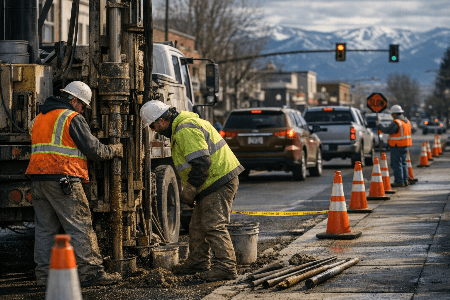 Sidewalk work to cause brief traffic delays in La Grande, Haines, Sumpter