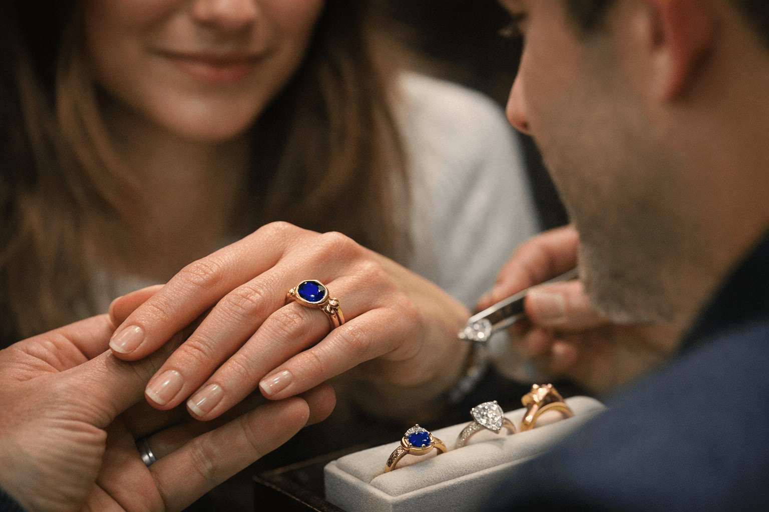 Northeast Ohio Couples Reveal 2026 Engagement Ring Trends: Sapphires, Bezels, Sculptural Settings